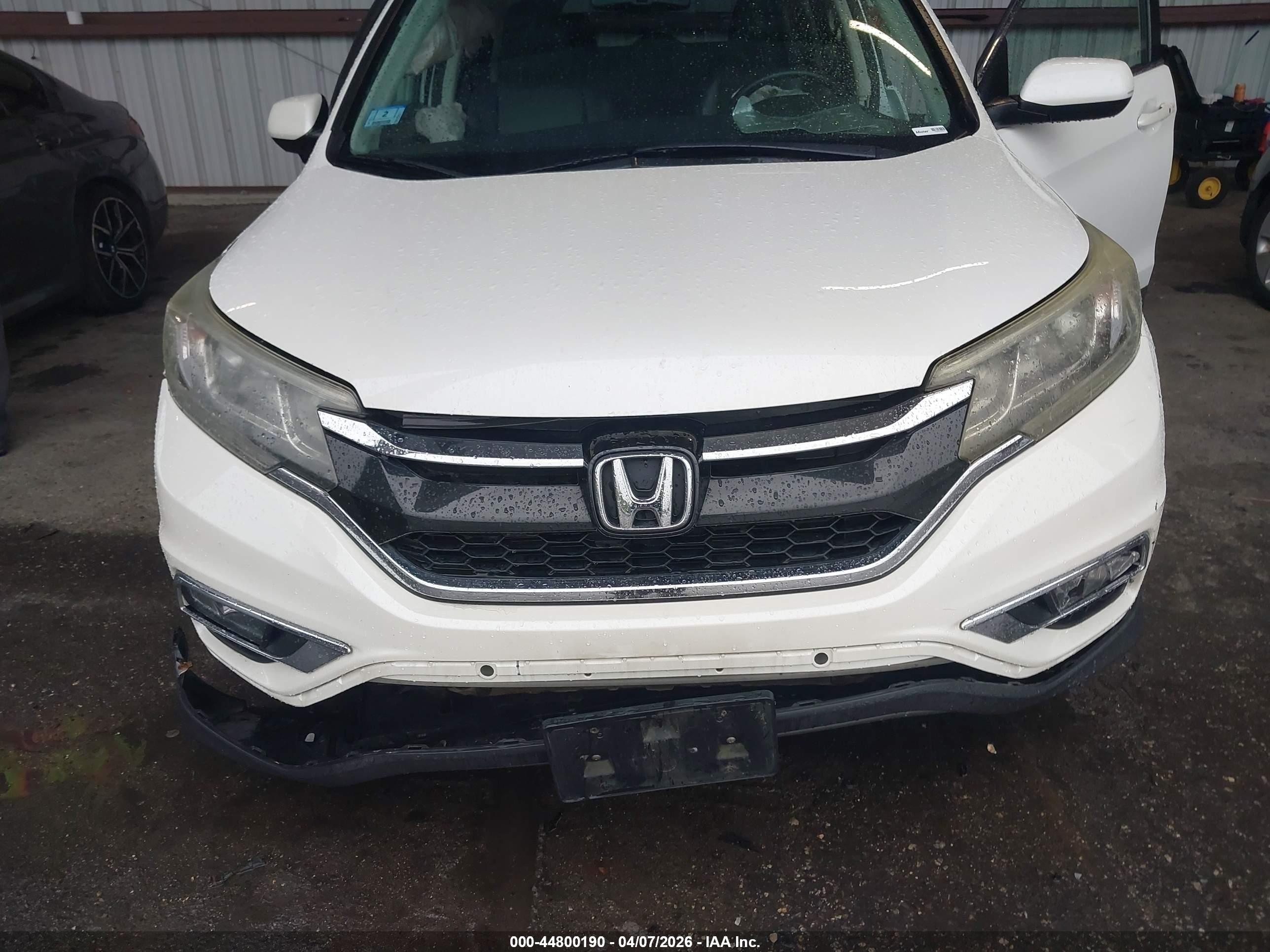 2016 Honda Cr-v Ex-l White vin: 5J6RM4H70GL092069