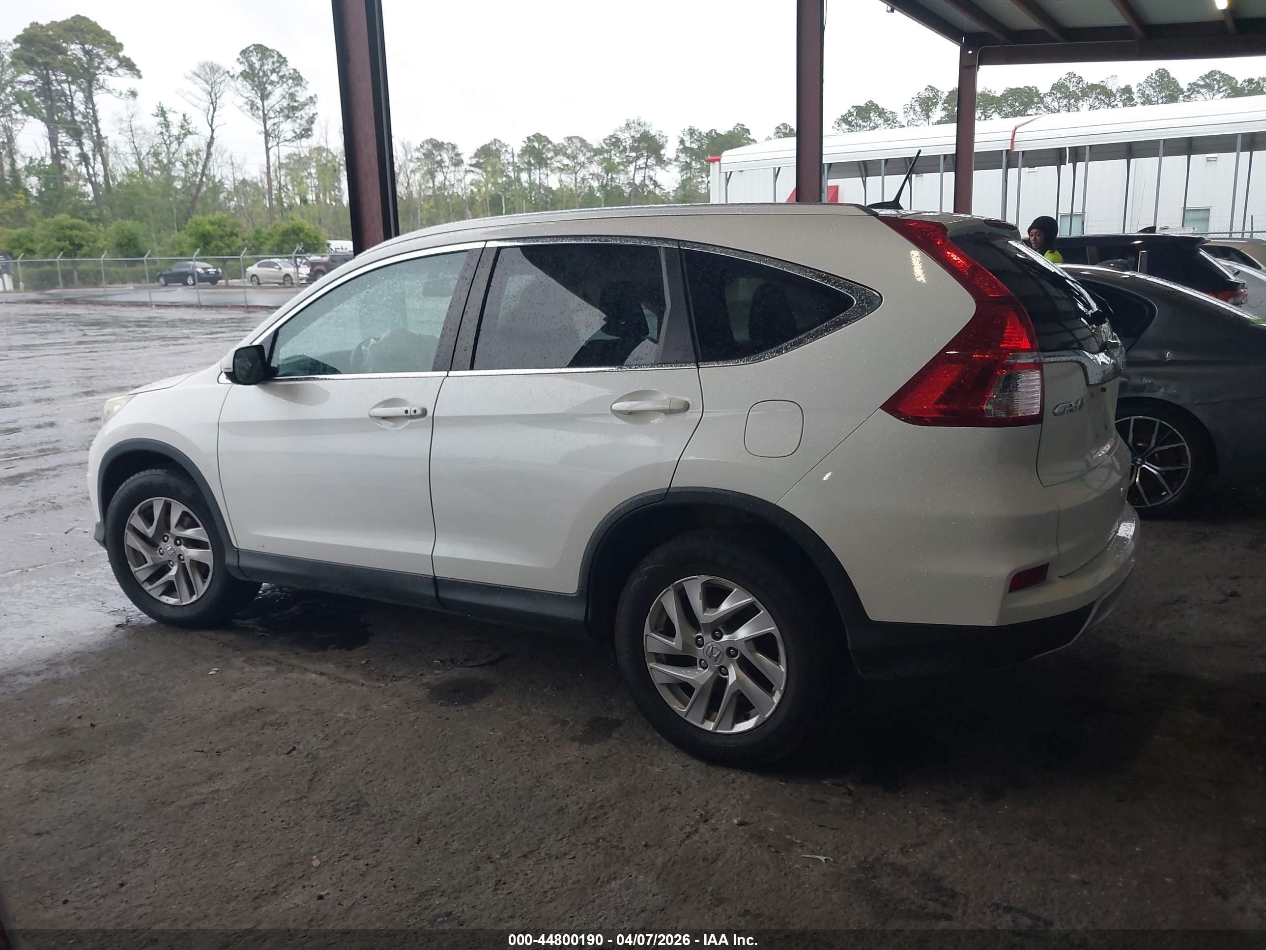 2016 Honda Cr-v Ex-l White vin: 5J6RM4H70GL092069