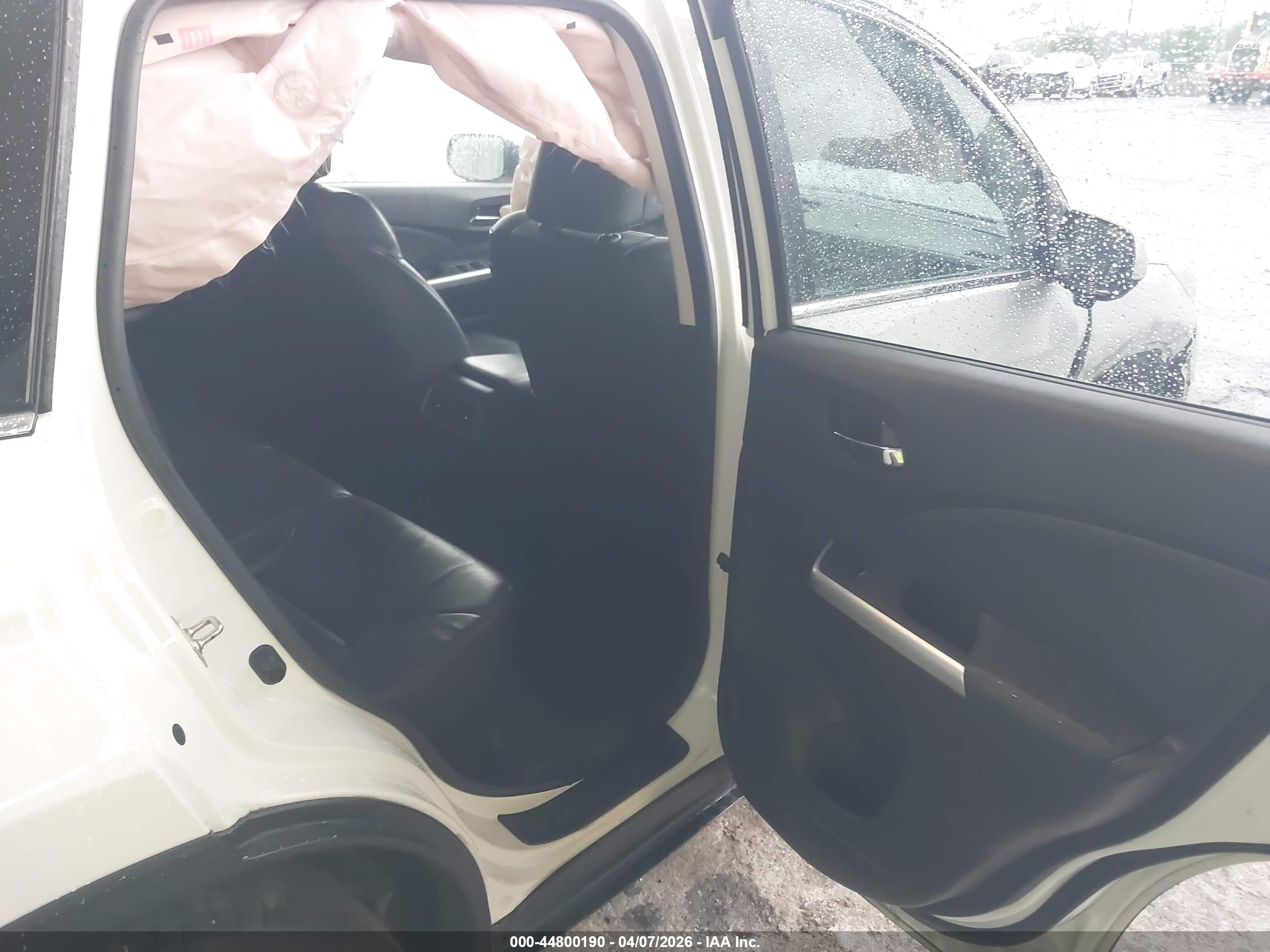 2016 Honda Cr-v Ex-l White vin: 5J6RM4H70GL092069