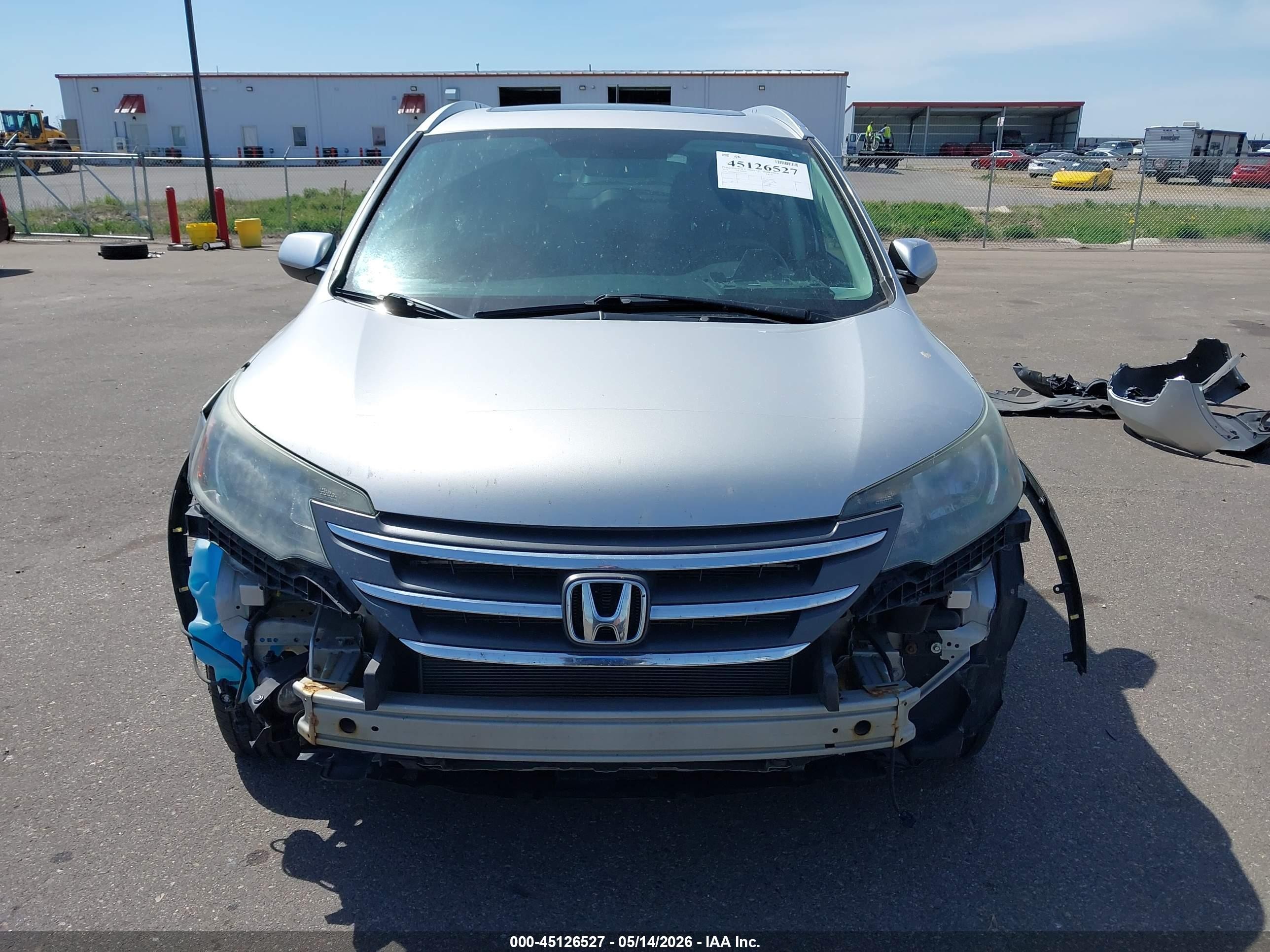2012 Honda Cr-v Ex-l Silver vin: 5J6RM4H71CL021361