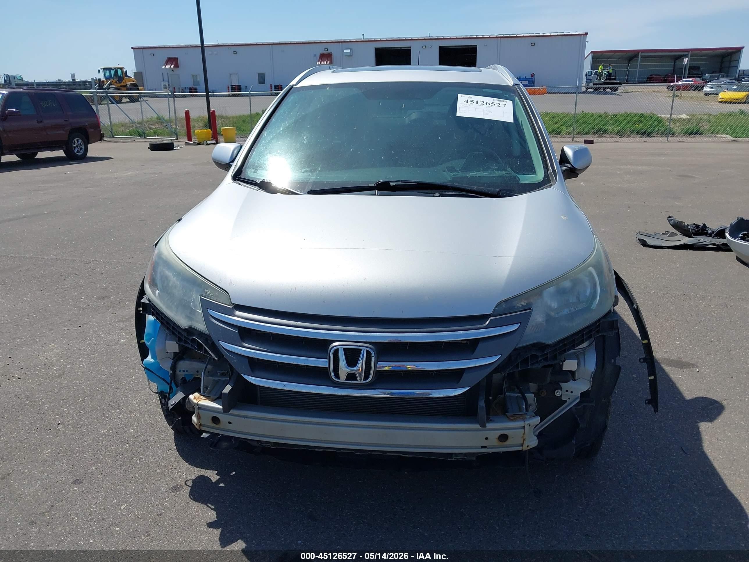 2012 Honda Cr-v Ex-l Silver vin: 5J6RM4H71CL021361
