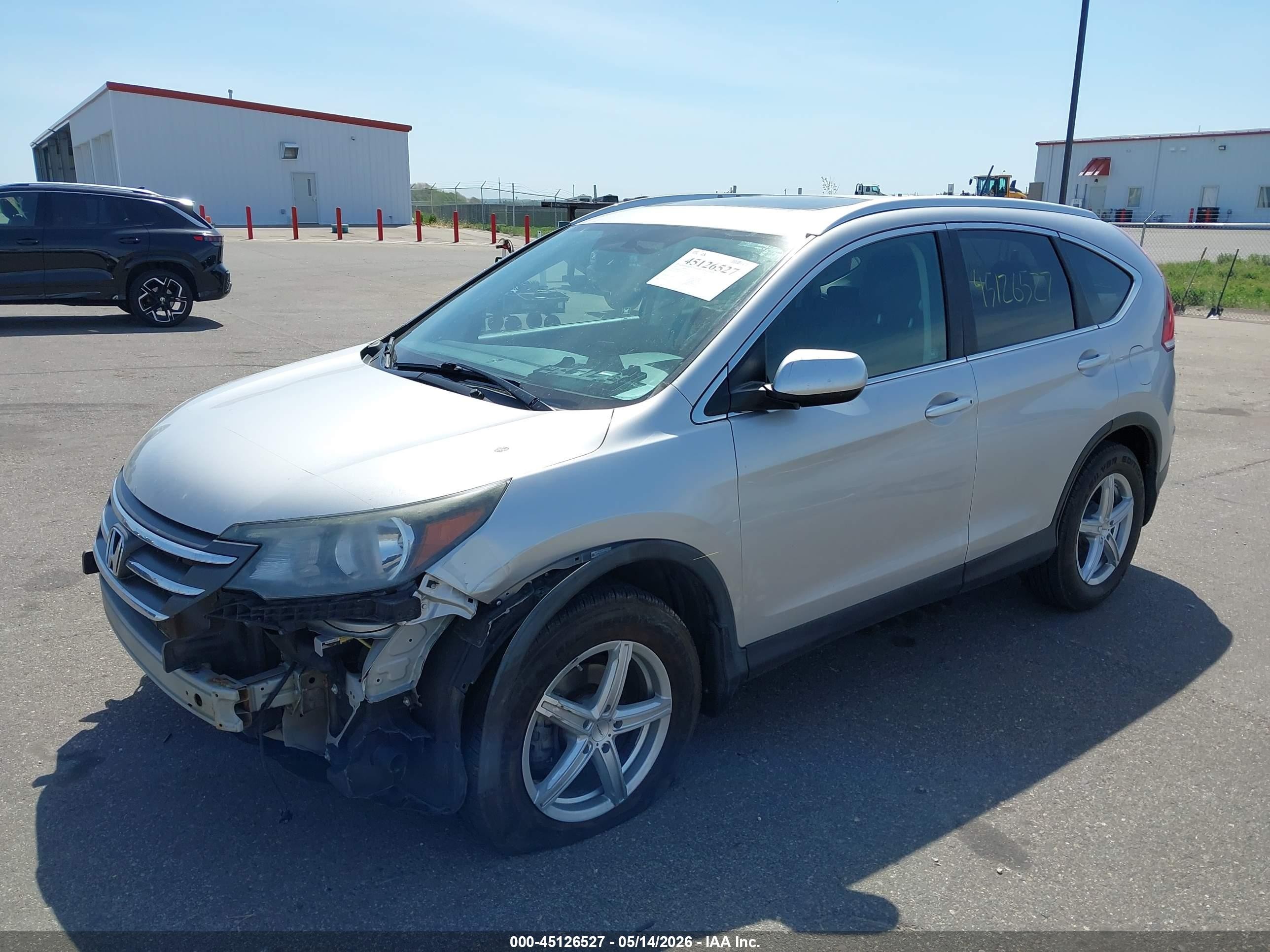 2012 Honda Cr-v Ex-l Silver vin: 5J6RM4H71CL021361