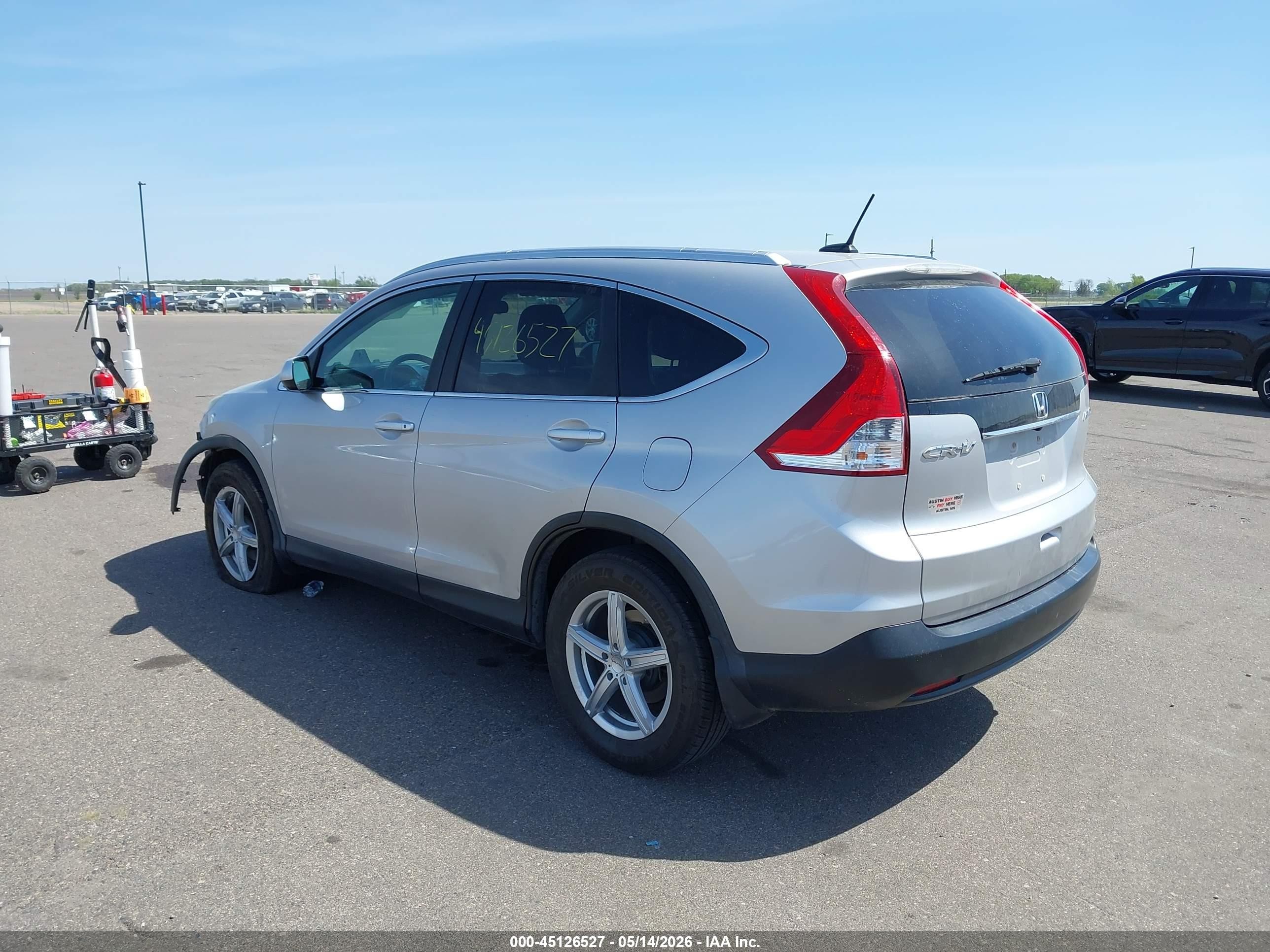 2012 Honda Cr-v Ex-l Silver vin: 5J6RM4H71CL021361