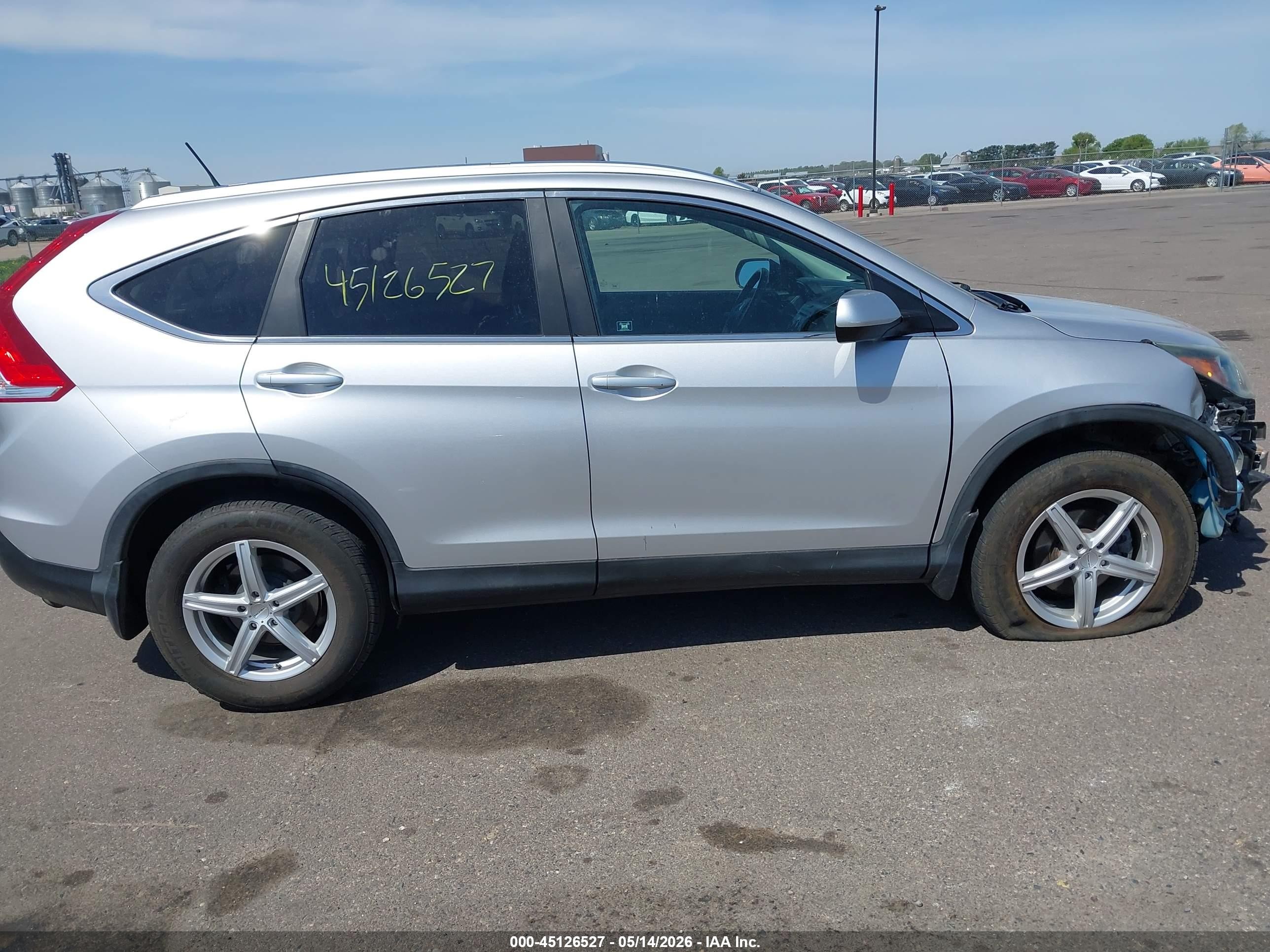 2012 Honda Cr-v Ex-l Silver vin: 5J6RM4H71CL021361