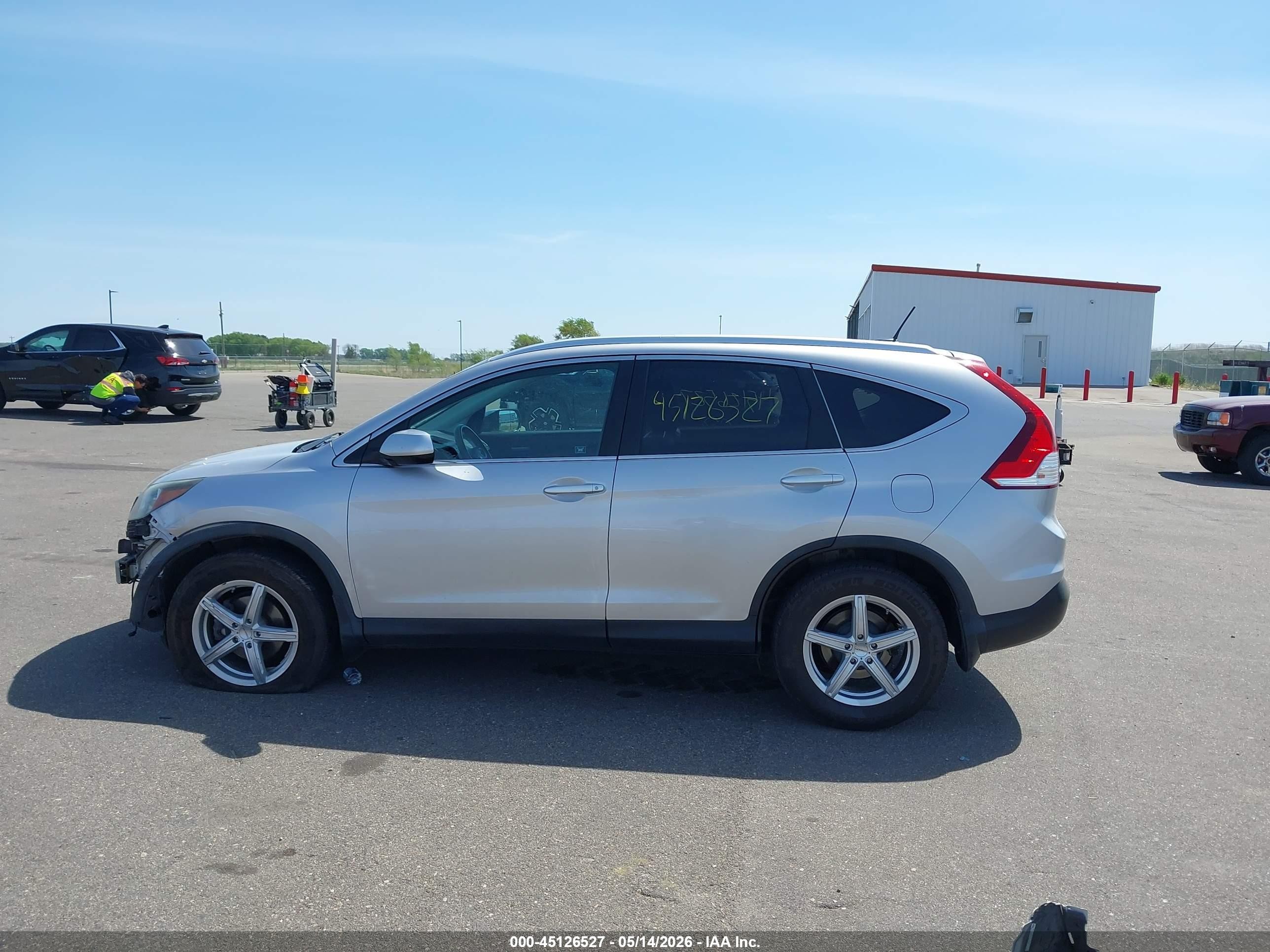 2012 Honda Cr-v Ex-l Silver vin: 5J6RM4H71CL021361