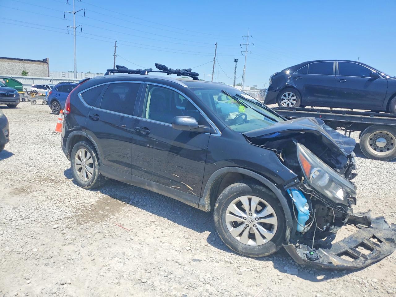 2012 Honda Cr-v Exl Black vin: 5J6RM4H71CL025331