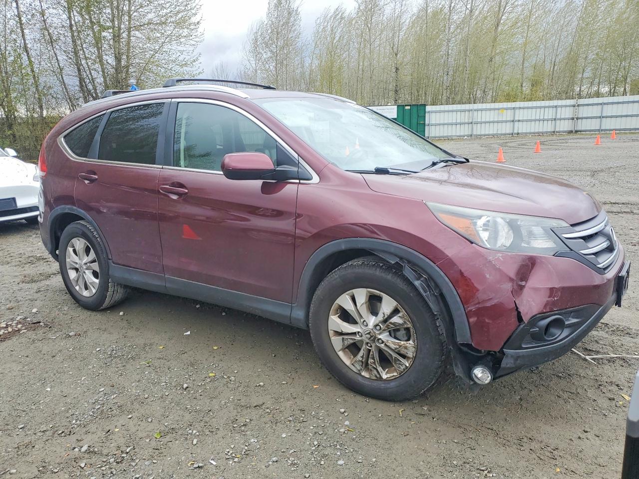 2012 Honda Cr-v Exl Burgundy vin: 5J6RM4H71CL045840