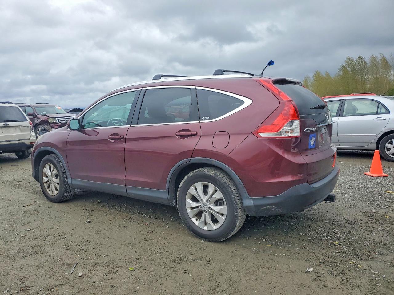 2012 Honda Cr-v Exl Burgundy vin: 5J6RM4H71CL045840
