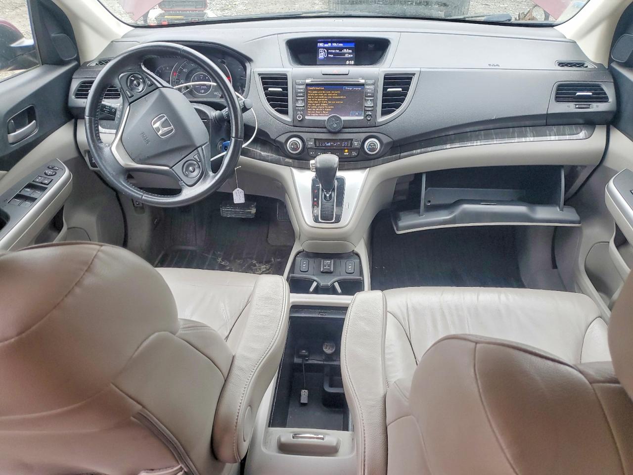 2012 Honda Cr-v Exl Burgundy vin: 5J6RM4H71CL045840
