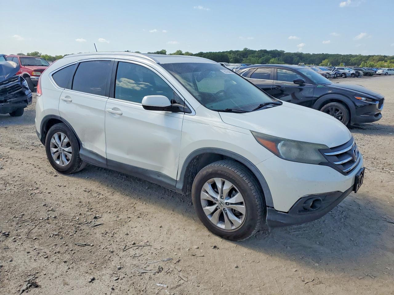 2012 Honda Cr -v White vin: 5J6RM4H71CL046048