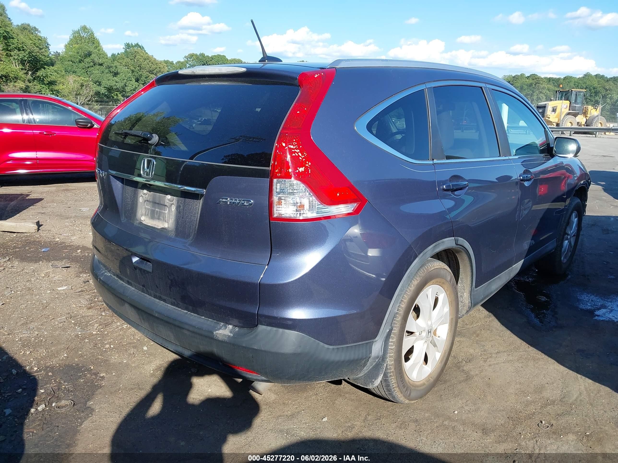 2012 Honda Cr-v Ex-l Light Blue vin: 5J6RM4H71CL050830