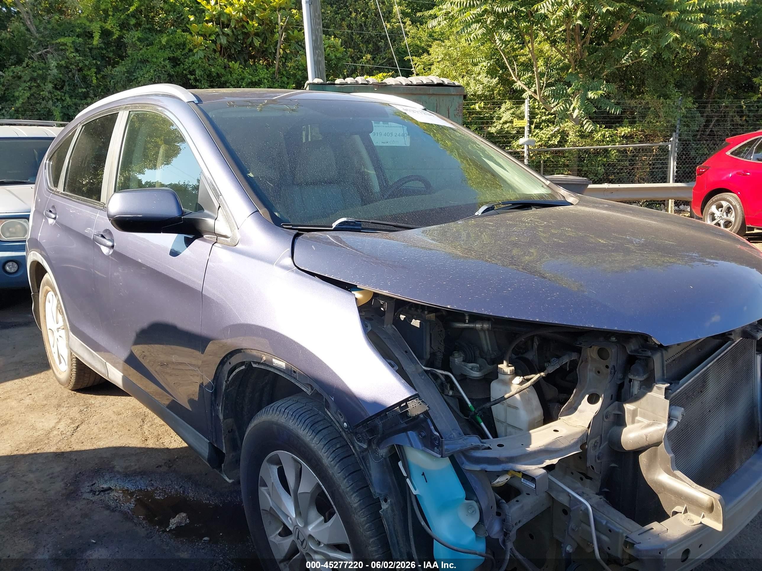 2012 Honda Cr-v Ex-l Light Blue vin: 5J6RM4H71CL050830