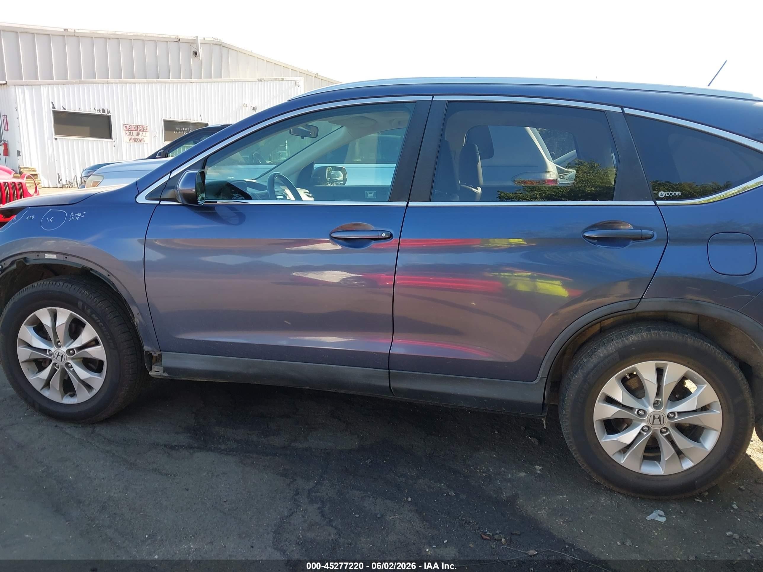 2012 Honda Cr-v Ex-l Light Blue vin: 5J6RM4H71CL050830