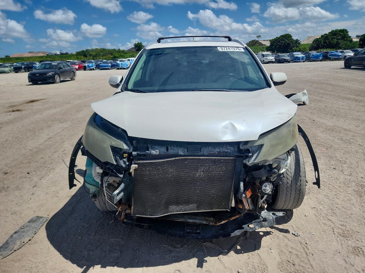 2012 Honda Cr-v Exl White vin: 5J6RM4H71CL054683