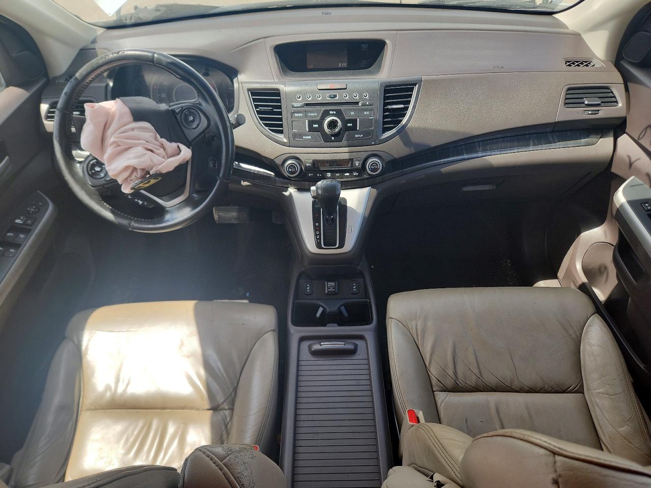 2012 Honda Cr-v Exl White vin: 5J6RM4H71CL054683