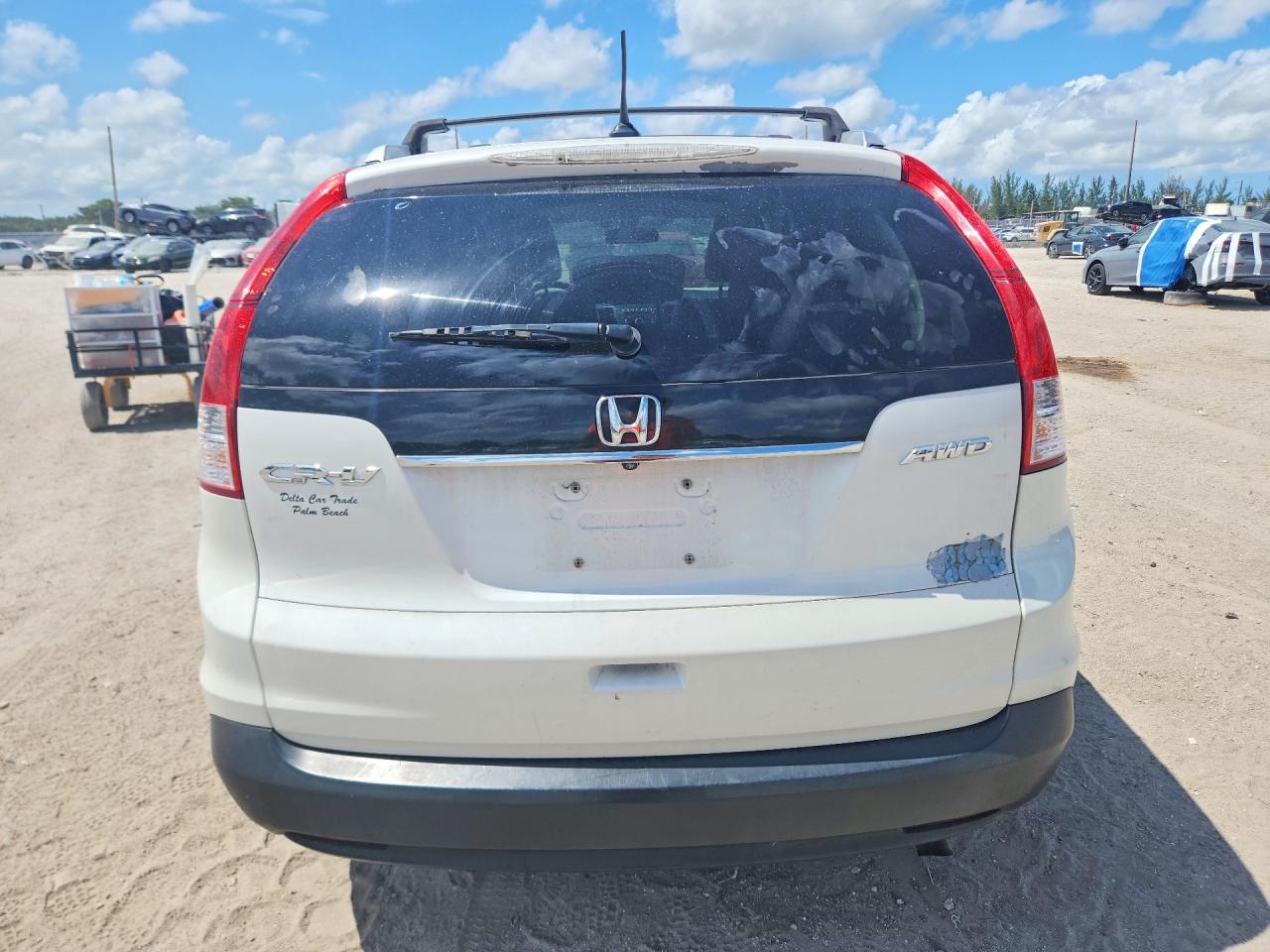 2012 Honda Cr-v Exl White vin: 5J6RM4H71CL054683