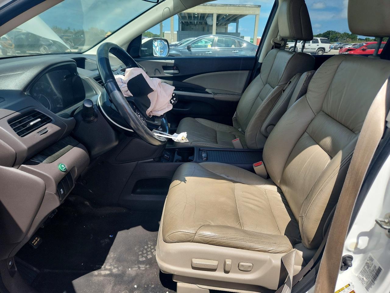 2012 Honda Cr-v Exl White vin: 5J6RM4H71CL054683