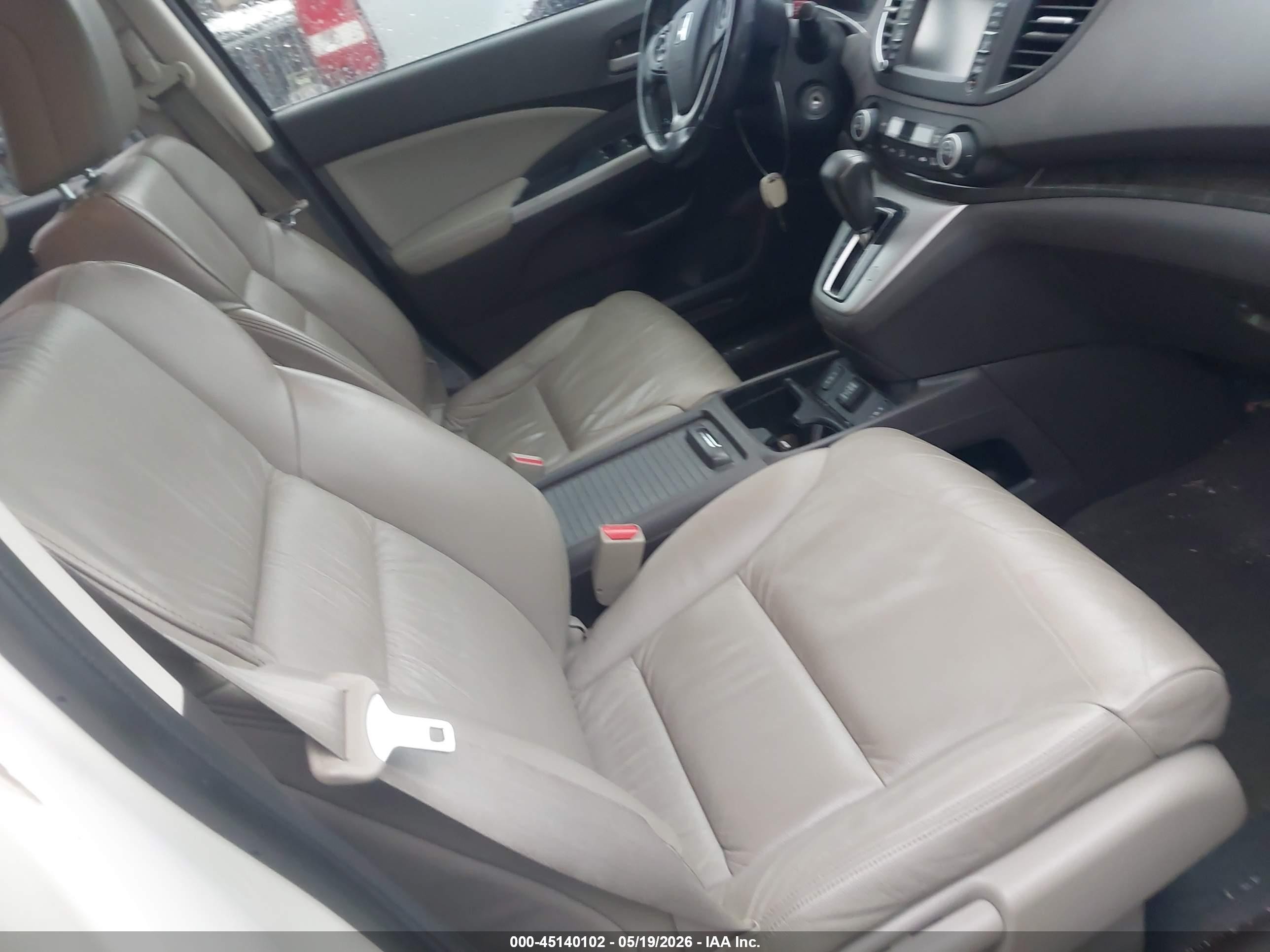 2012 Honda Cr-v Ex-l White vin: 5J6RM4H71CL065781