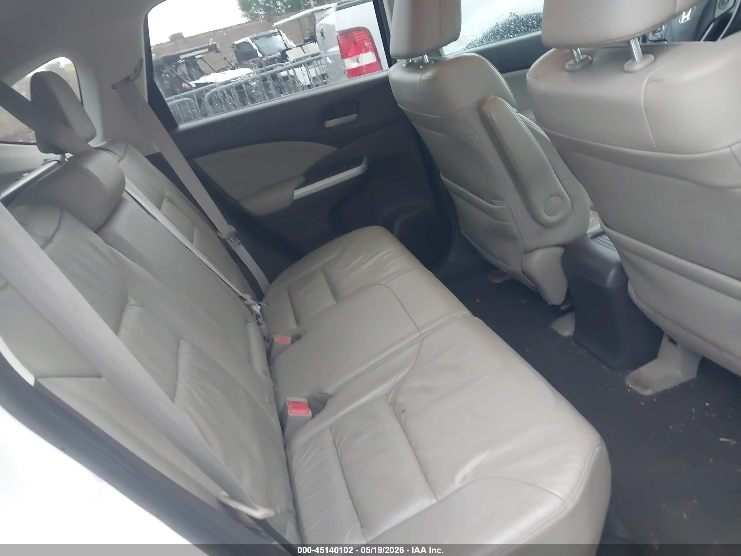 2012 Honda Cr-v Ex-l White vin: 5J6RM4H71CL065781