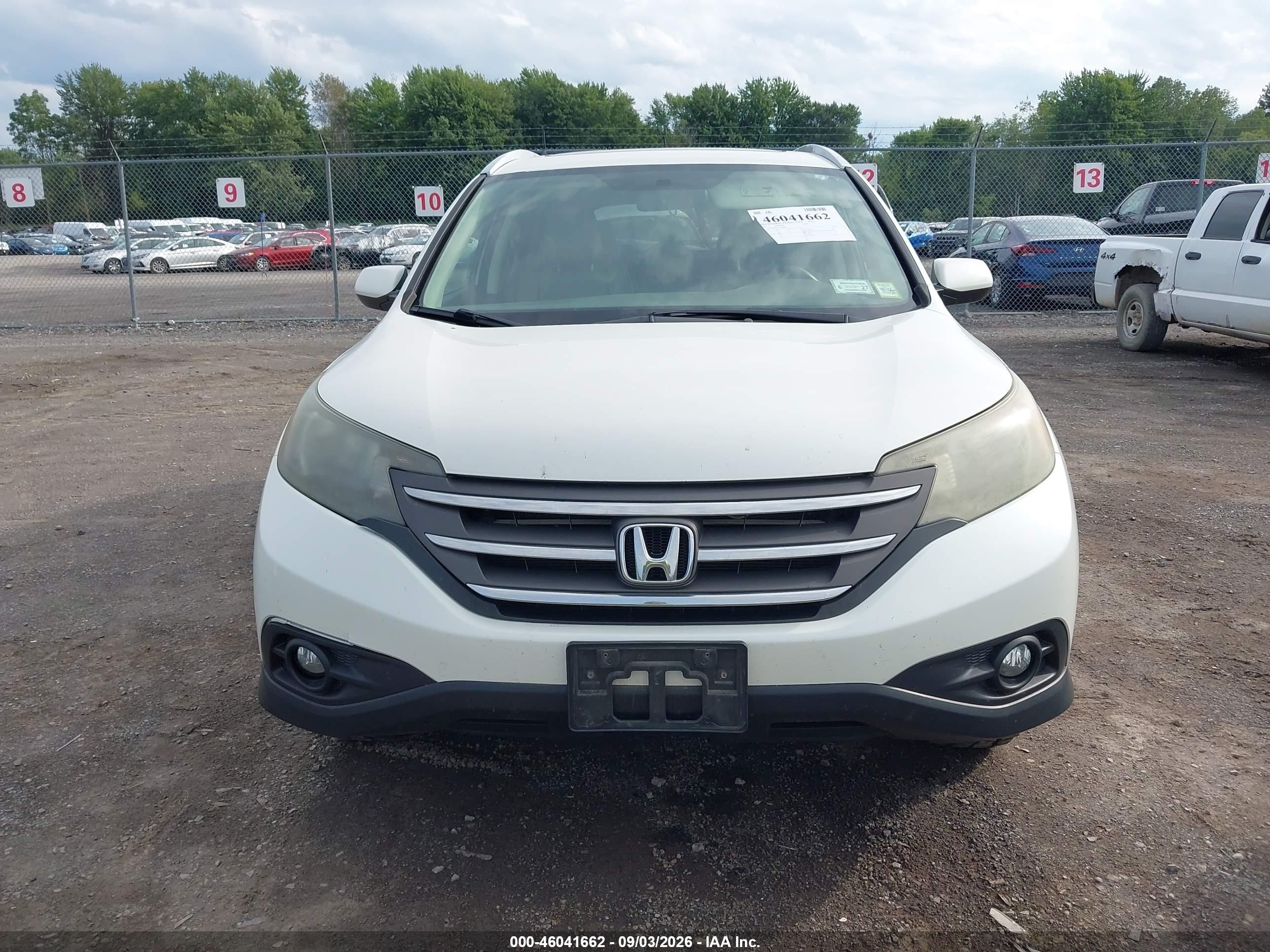 2012 Honda Cr-v Ex-l White vin: 5J6RM4H71CL069829