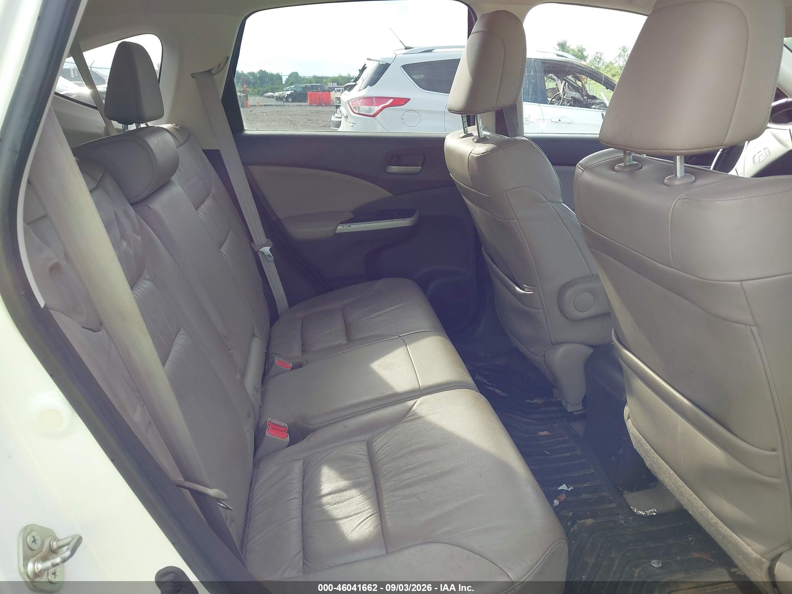 2012 Honda Cr-v Ex-l White vin: 5J6RM4H71CL069829