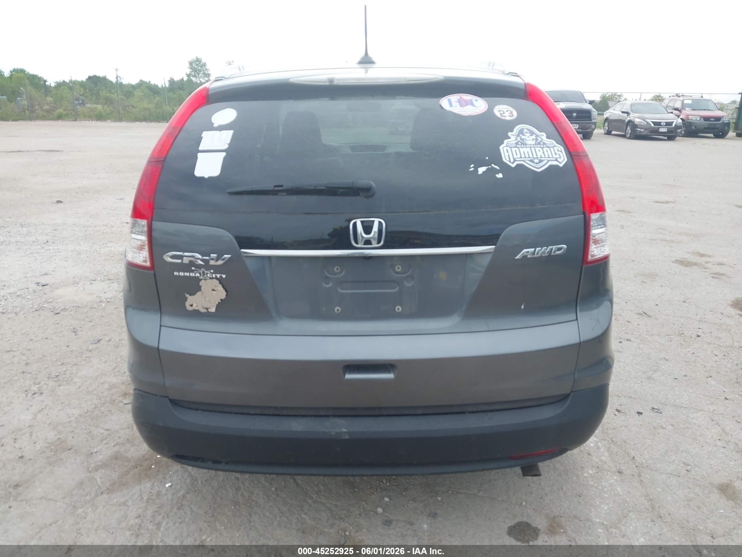 2012 Honda Cr-v Ex-l Gray vin: 5J6RM4H71CL071161