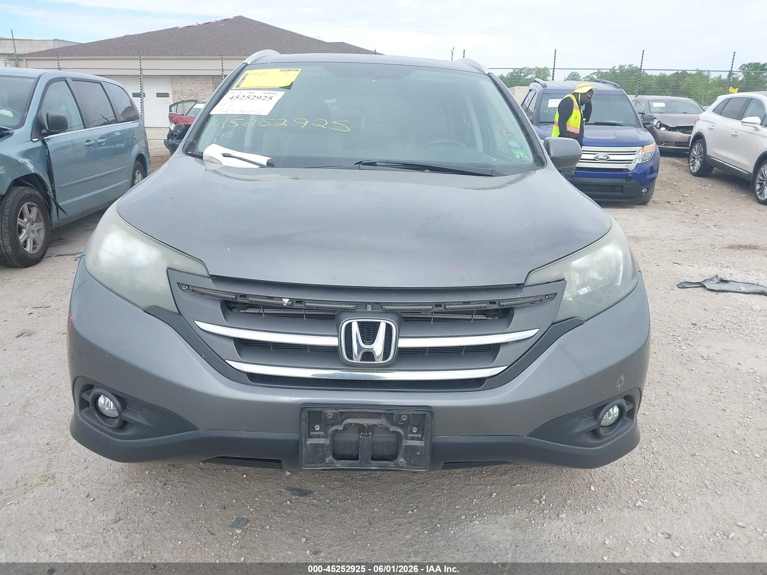2012 Honda Cr-v Ex-l Gray vin: 5J6RM4H71CL071161