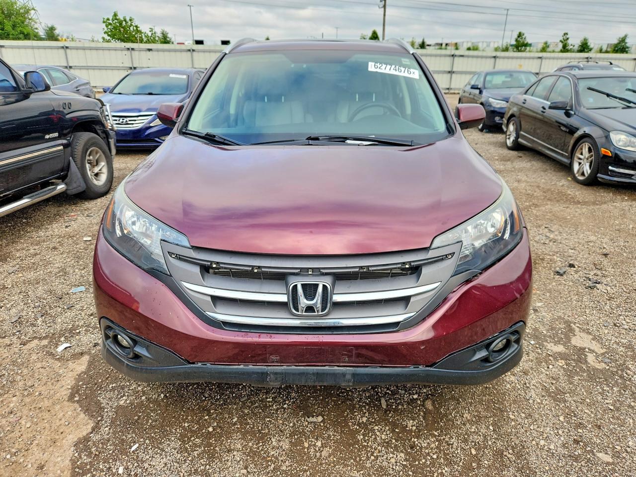 2012 Honda Cr-v Exl Burgundy vin: 5J6RM4H71CL082922