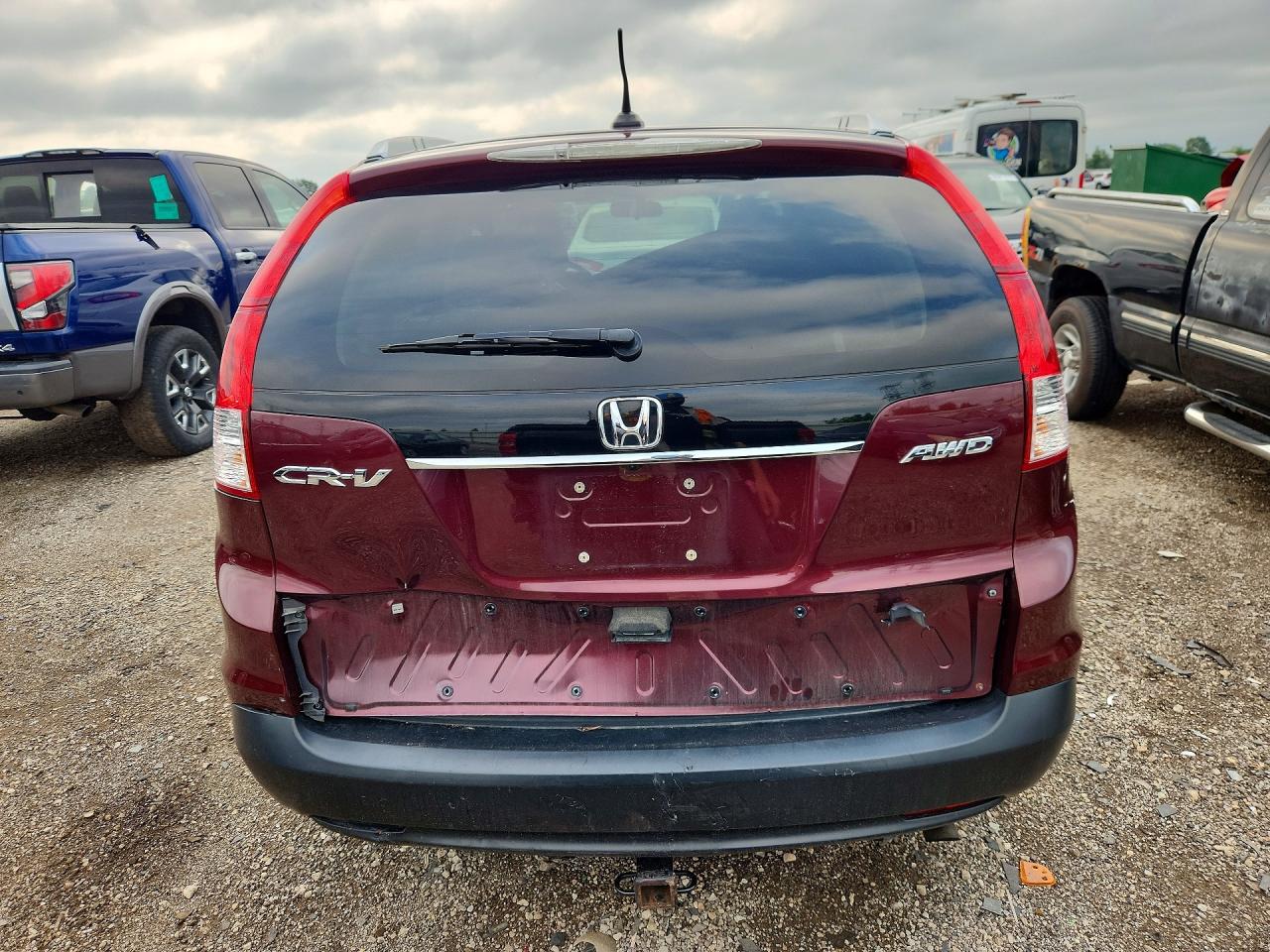 2012 Honda Cr-v Exl Burgundy vin: 5J6RM4H71CL082922