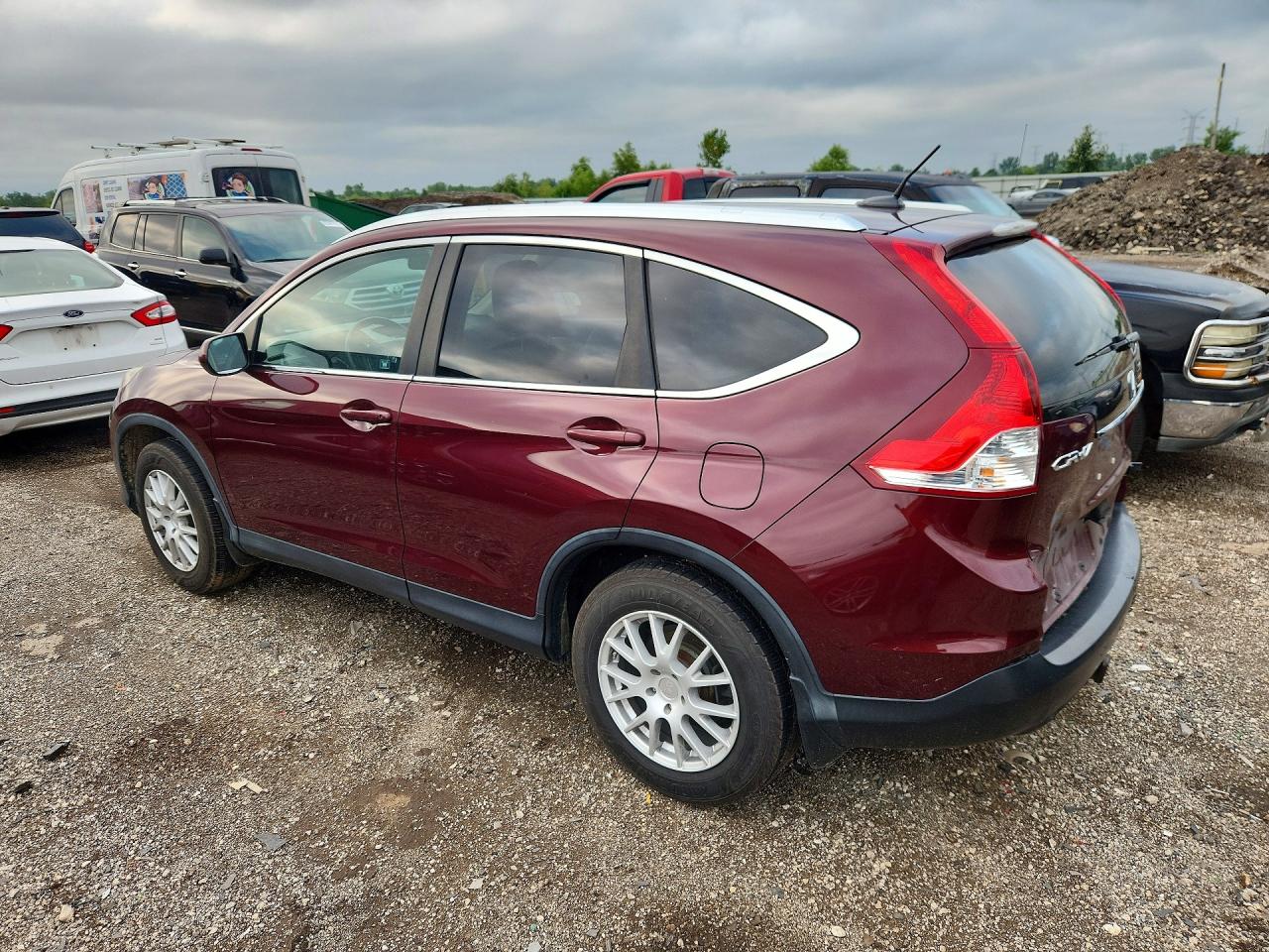 2012 Honda Cr-v Exl Burgundy vin: 5J6RM4H71CL082922