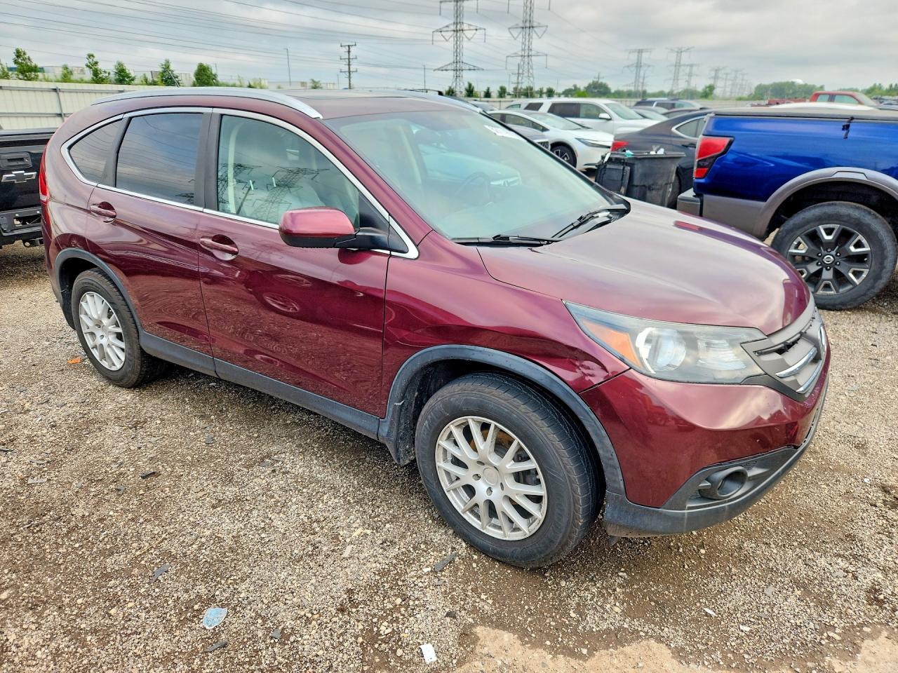 2012 Honda Cr-v Exl Burgundy vin: 5J6RM4H71CL082922