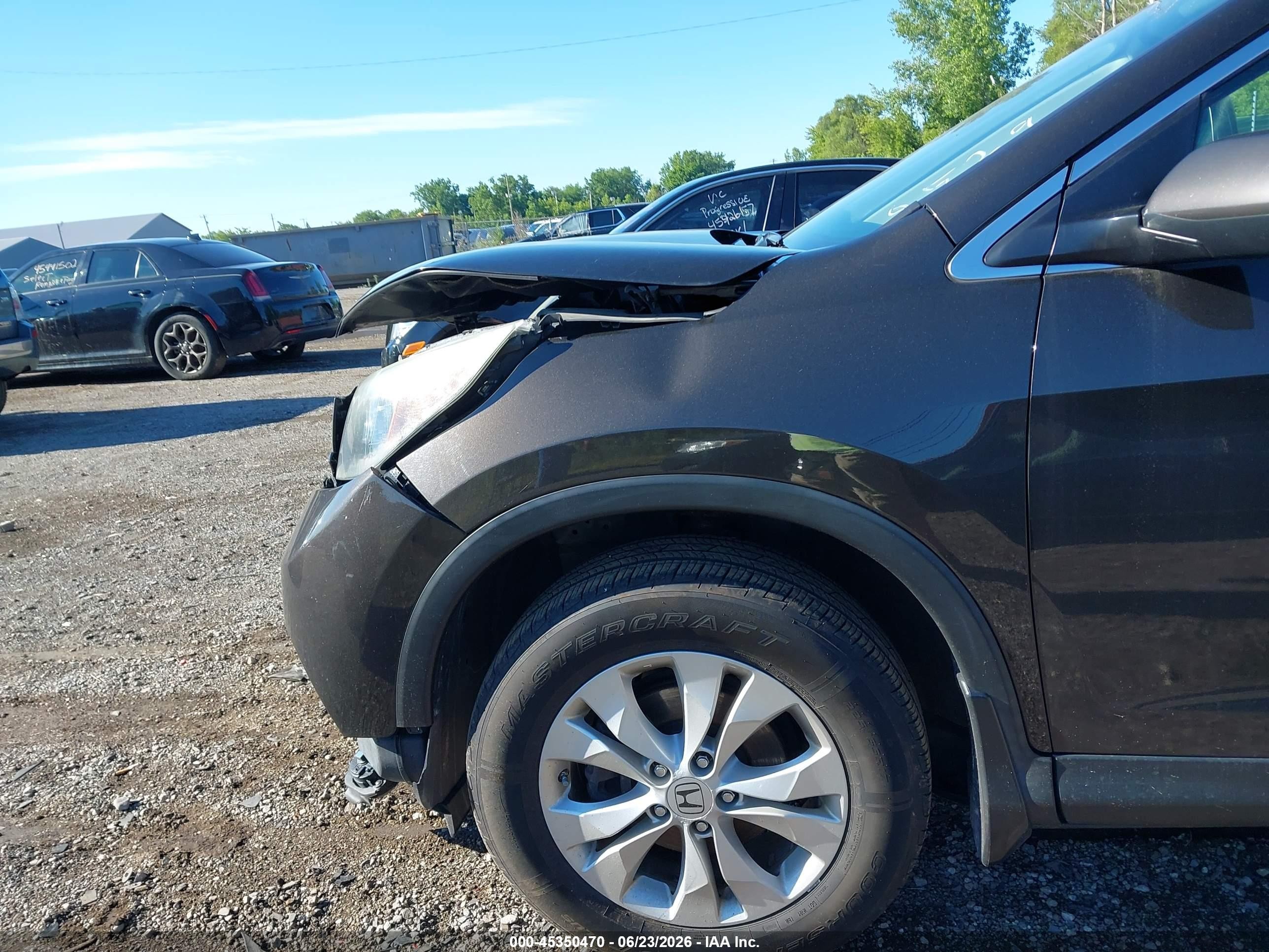 2013 Honda Cr-v Ex-l Brown vin: 5J6RM4H71DL008529