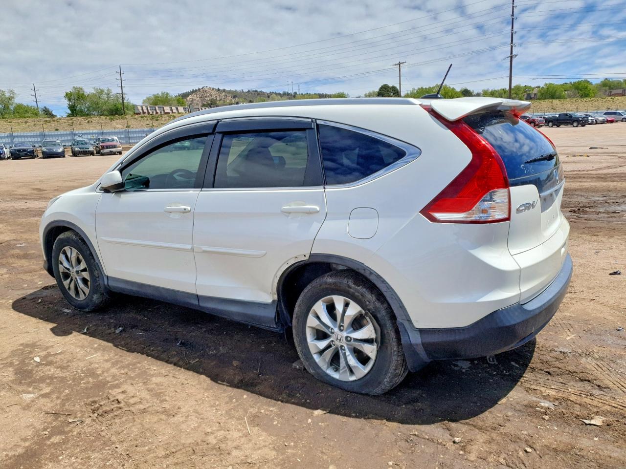 2013 Honda Cr-v Exl Белый vin: 5J6RM4H71DL018283