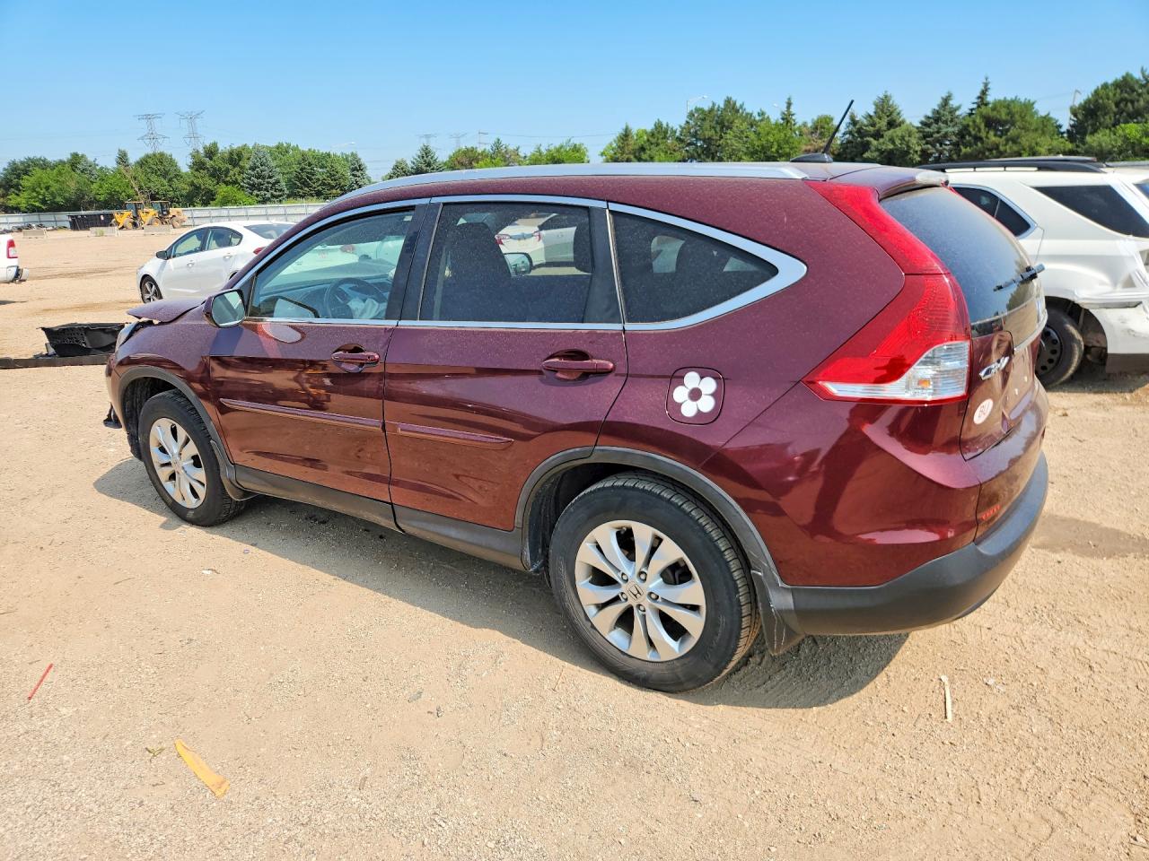2013 Honda Cr-v Exl Burgundy vin: 5J6RM4H71DL030885
