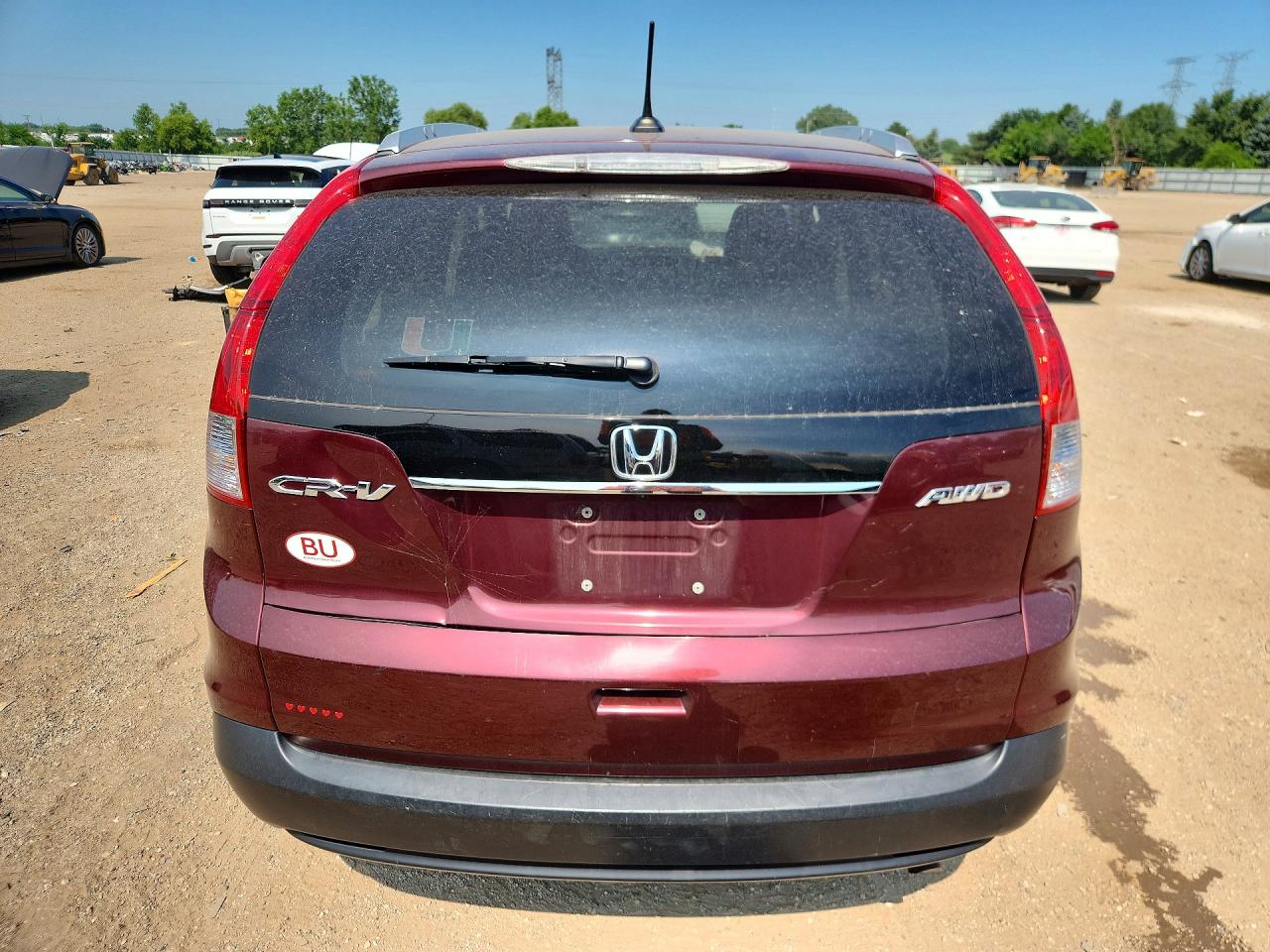 2013 Honda Cr-v Exl Burgundy vin: 5J6RM4H71DL030885
