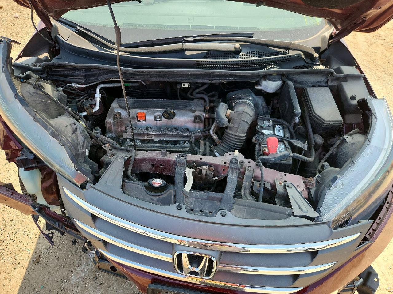 2013 Honda Cr-v Exl Burgundy vin: 5J6RM4H71DL030885