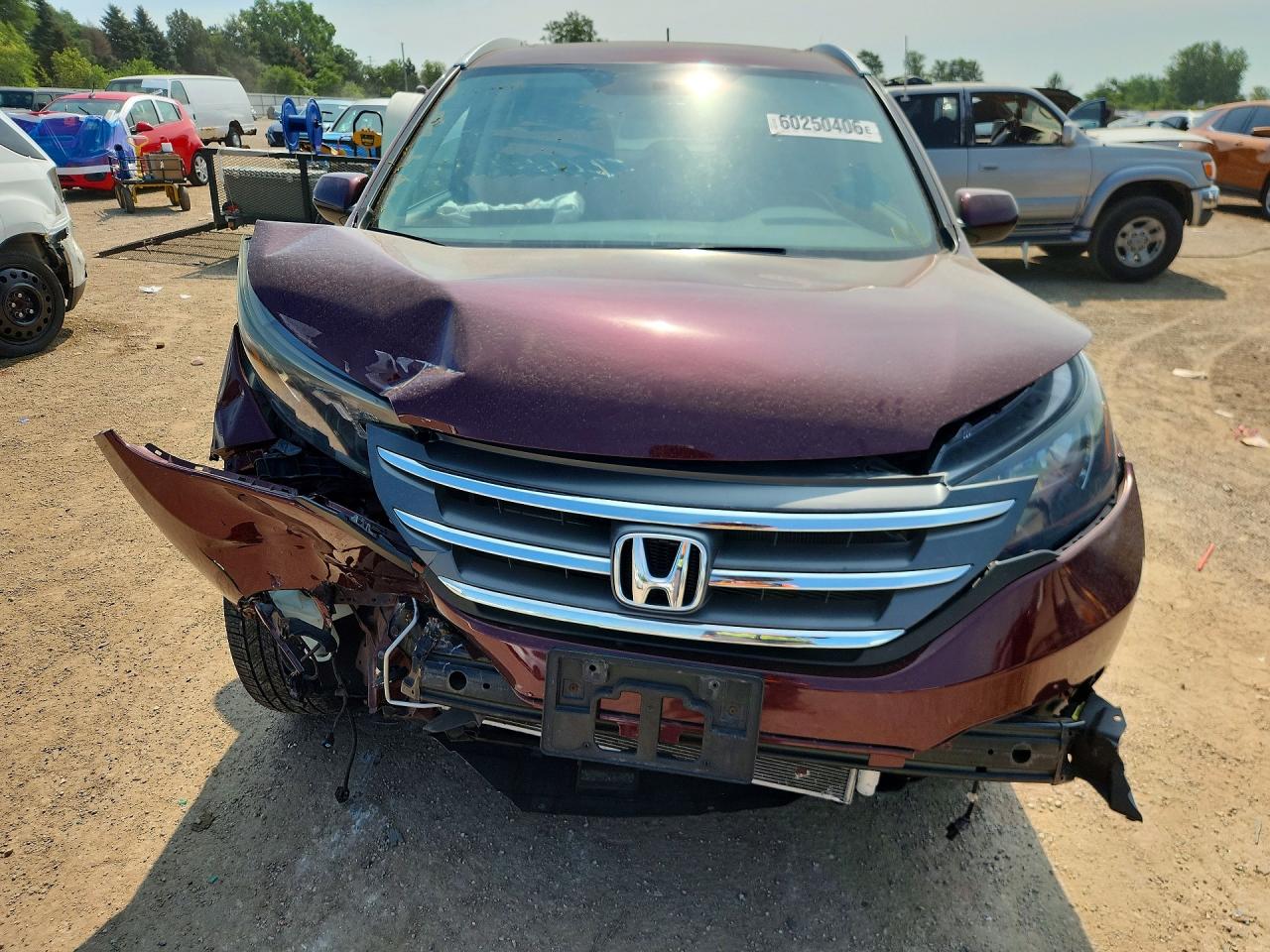 2013 Honda Cr-v Exl Burgundy vin: 5J6RM4H71DL030885
