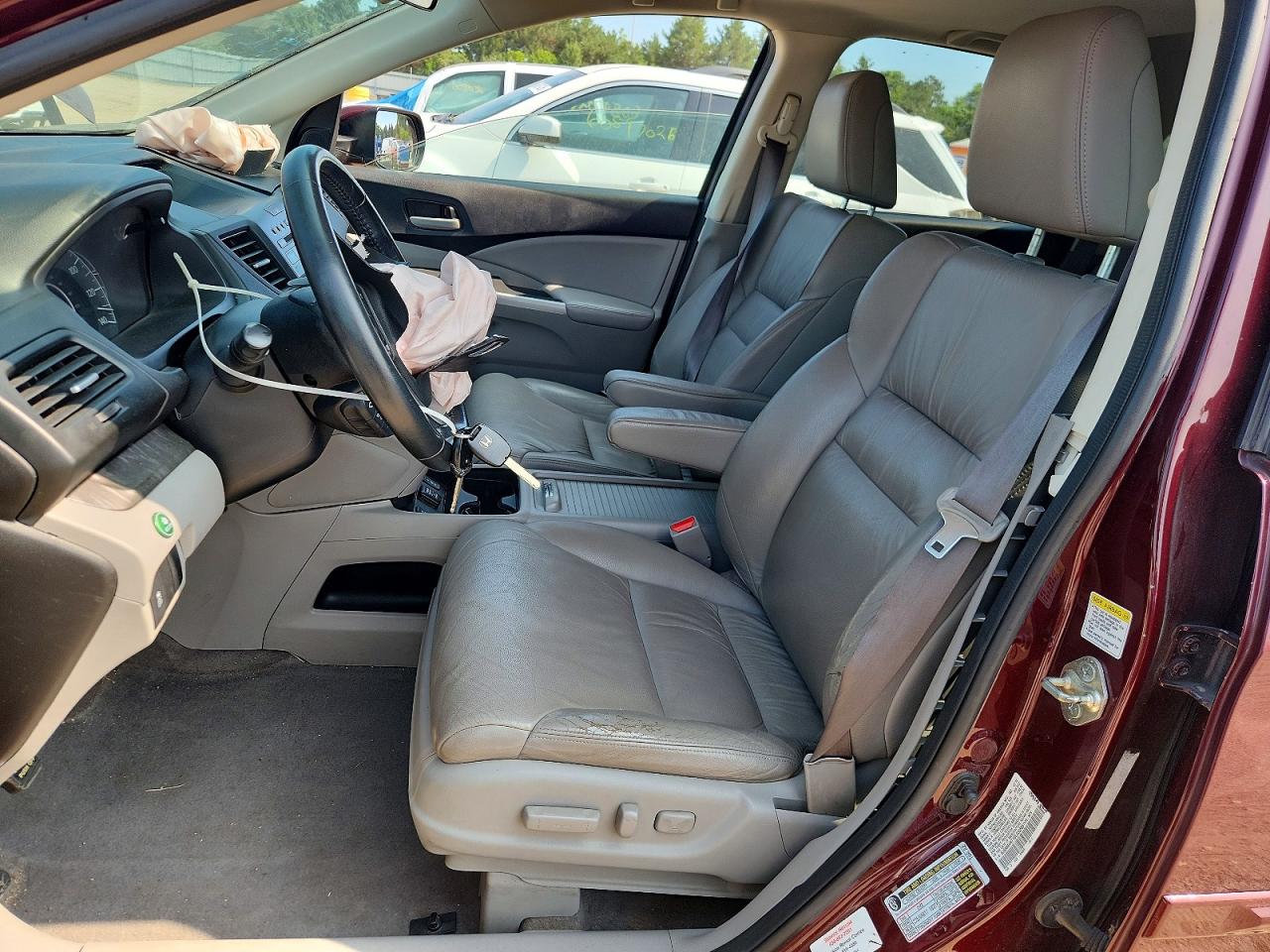 2013 Honda Cr-v Exl Burgundy vin: 5J6RM4H71DL030885