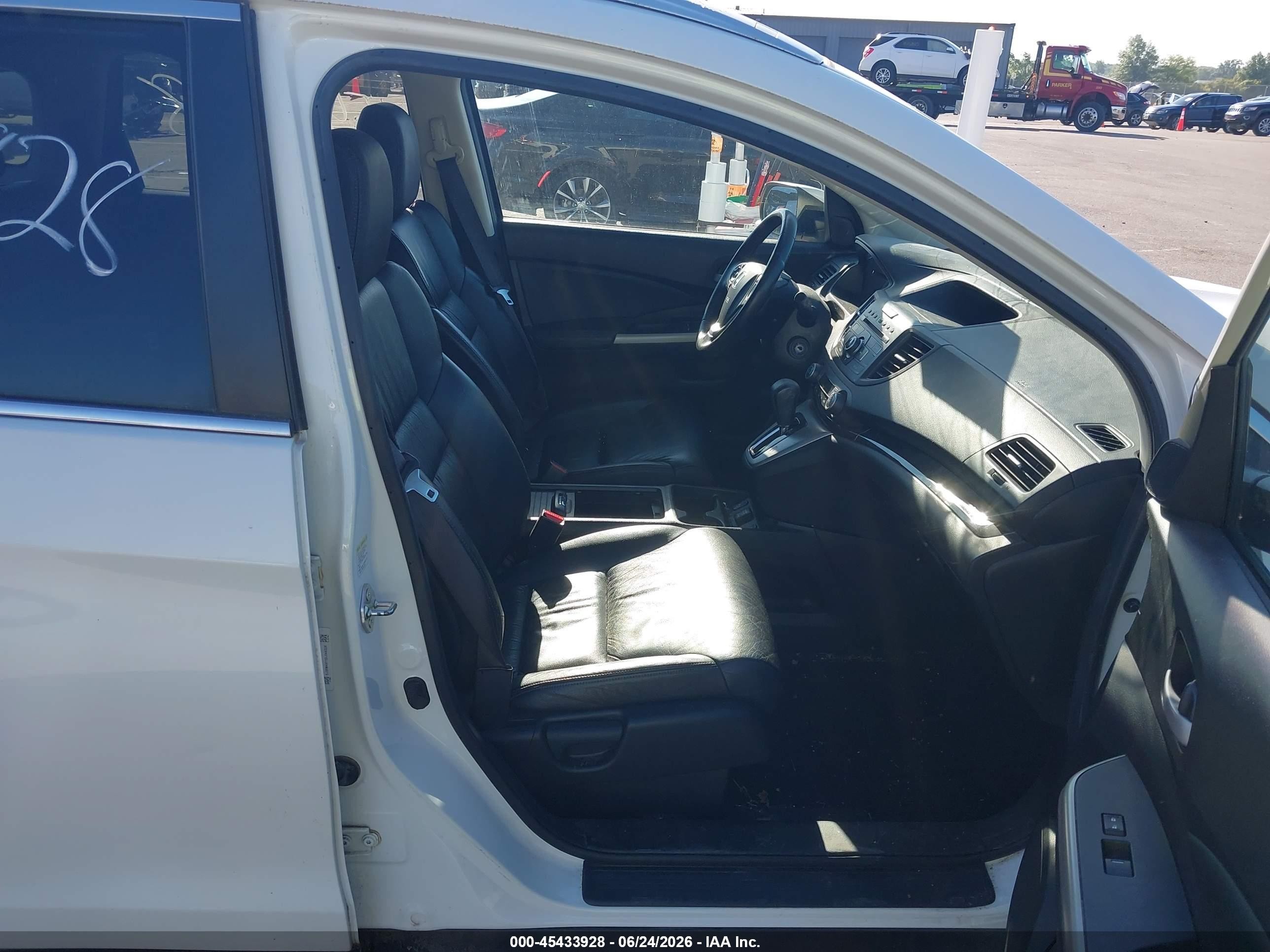 2013 Honda Cr-v Ex-l Белый vin: 5J6RM4H71DL046326