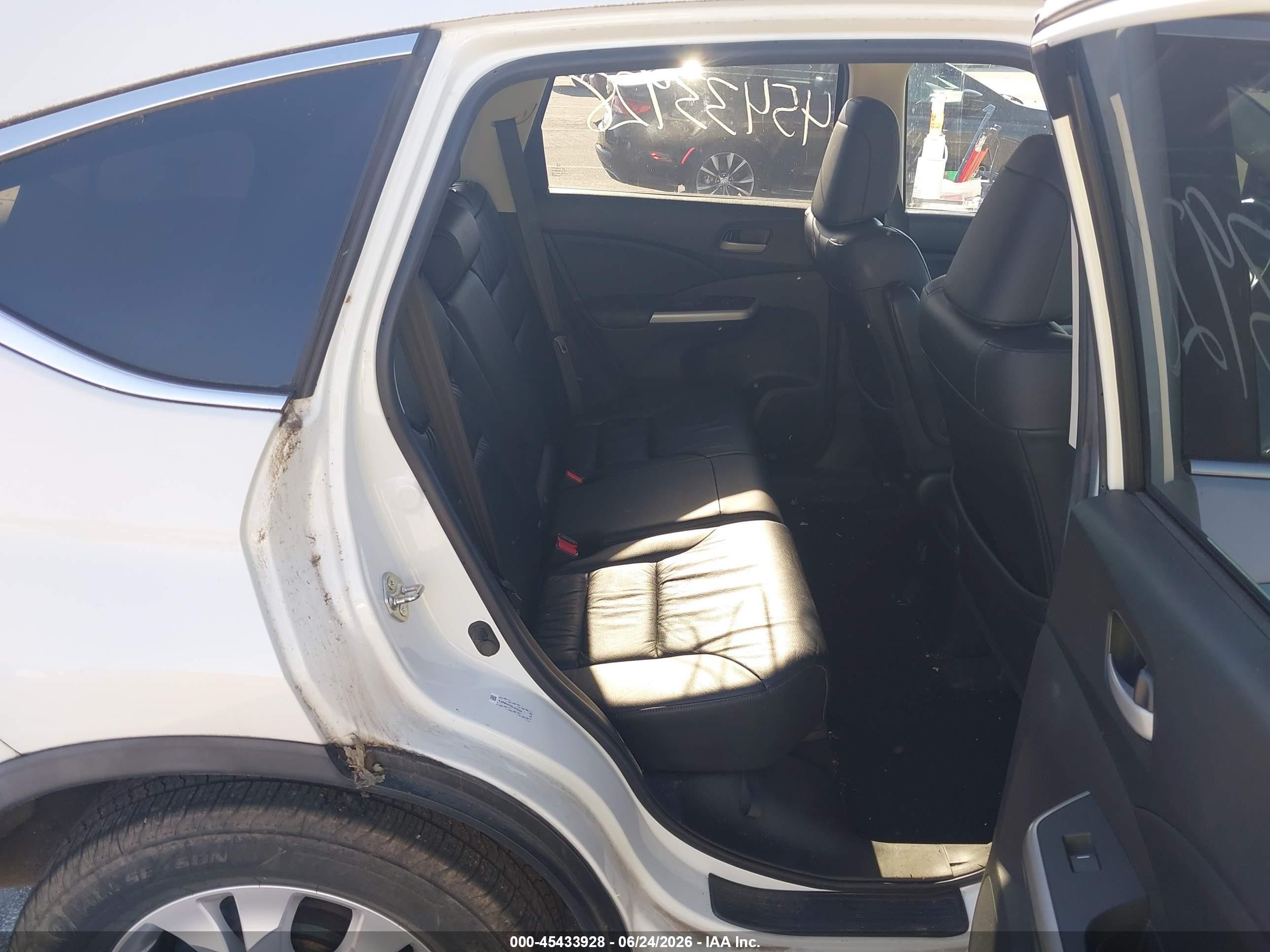 2013 Honda Cr-v Ex-l Белый vin: 5J6RM4H71DL046326