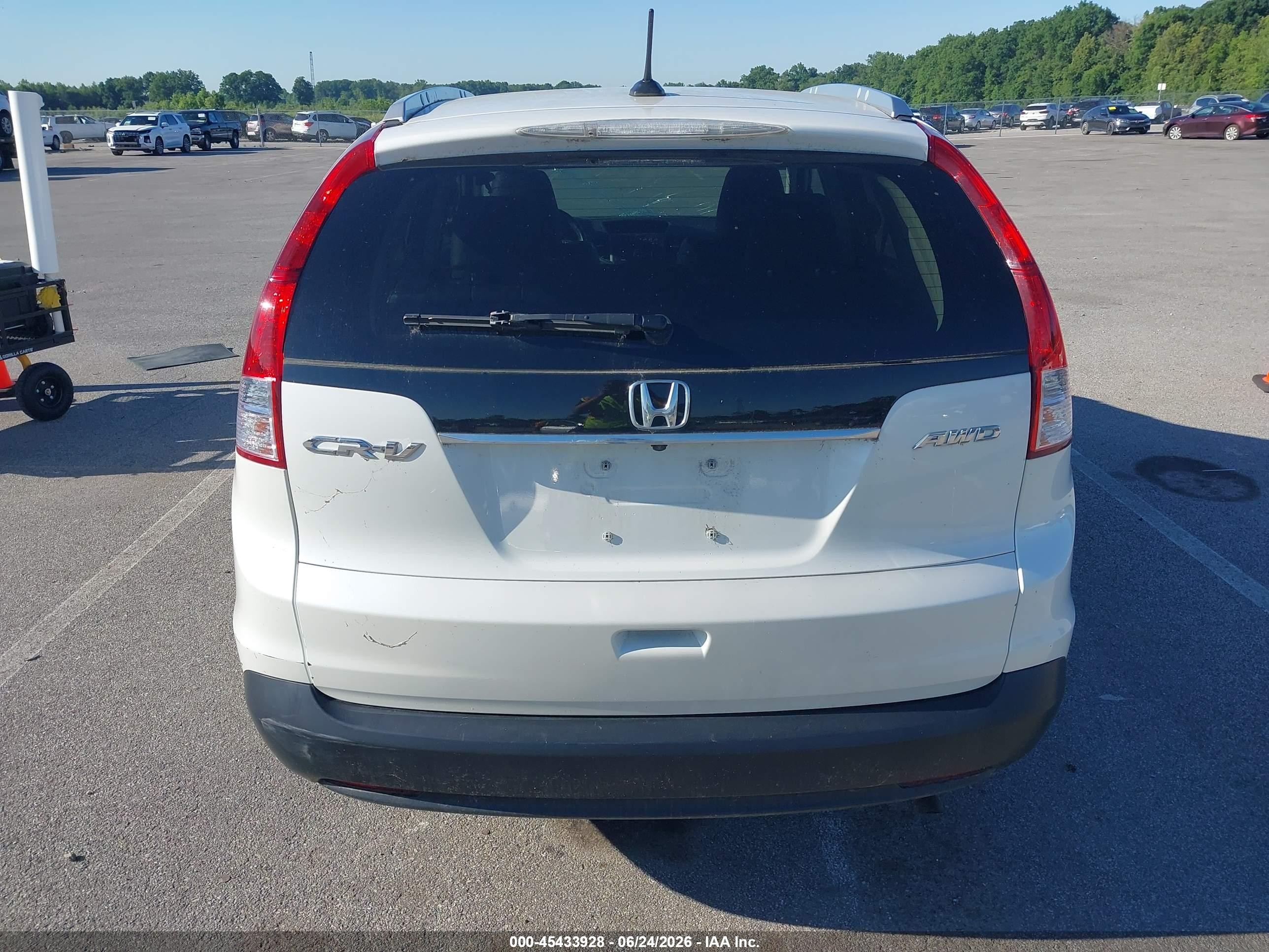 2013 Honda Cr-v Ex-l Белый vin: 5J6RM4H71DL046326