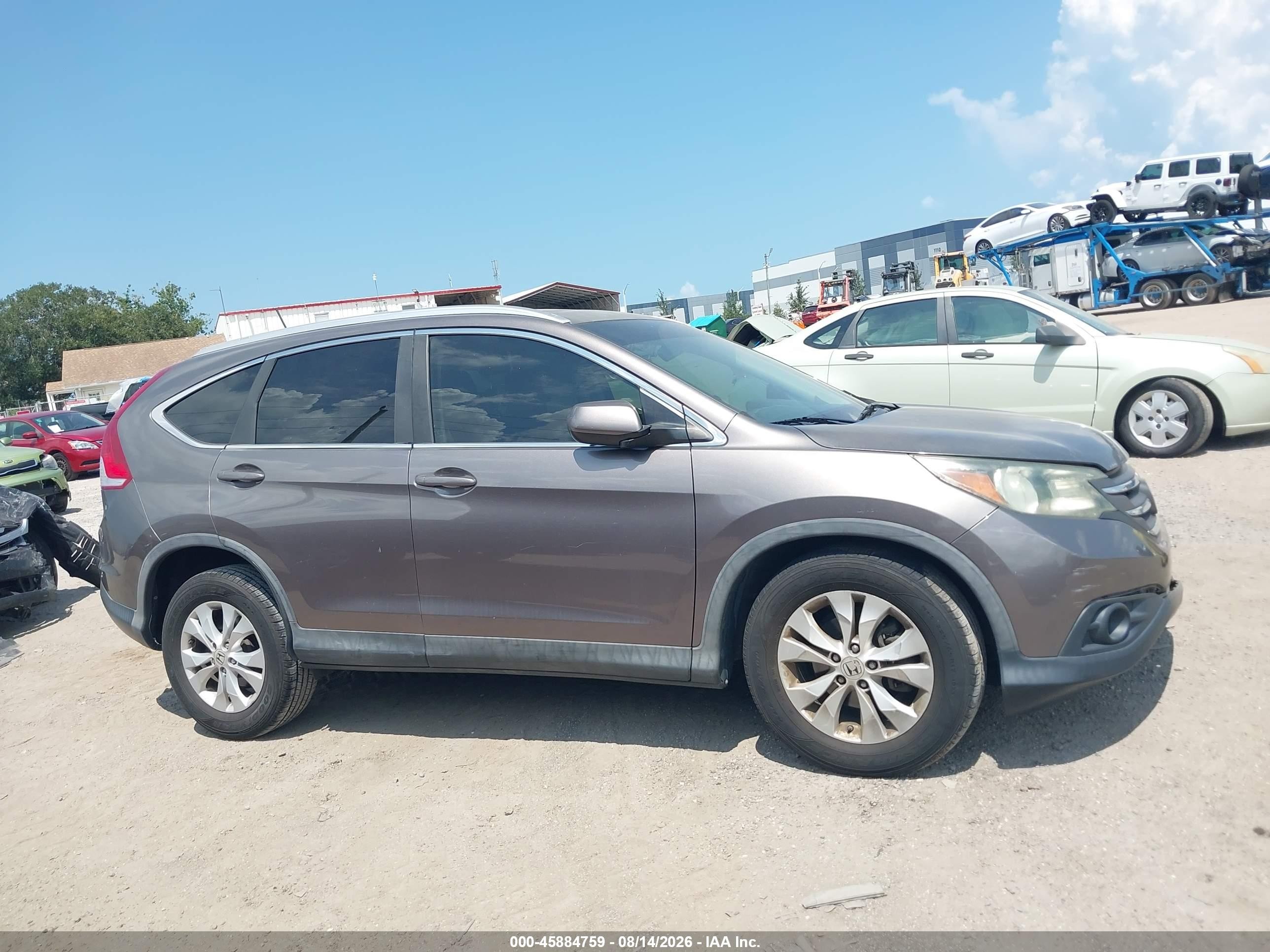 2013 Honda Cr-v Ex-l Серый vin: 5J6RM4H71DL058119