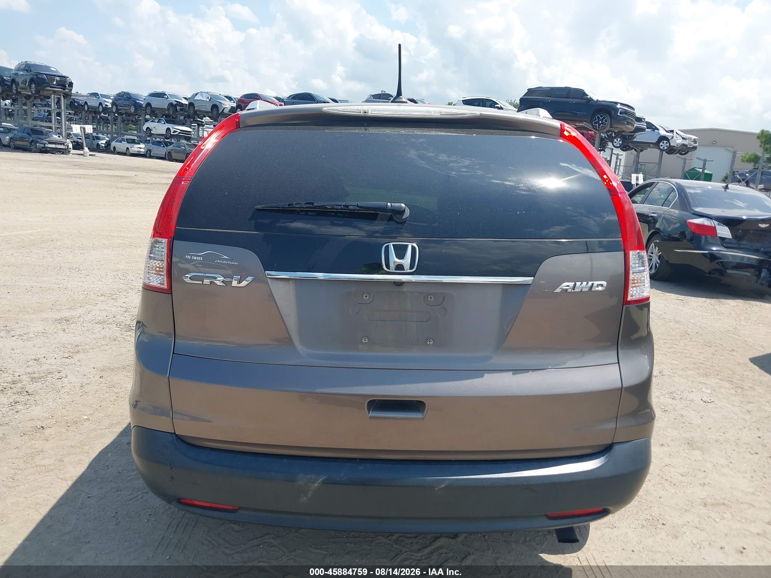 2013 Honda Cr-v Ex-l Серый vin: 5J6RM4H71DL058119