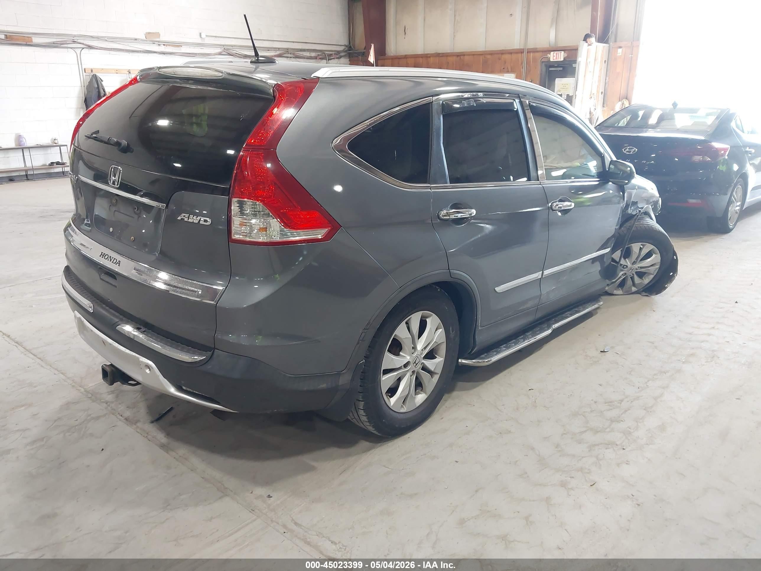 2013 Honda Cr-v Ex-l Gray vin: 5J6RM4H71DL063711