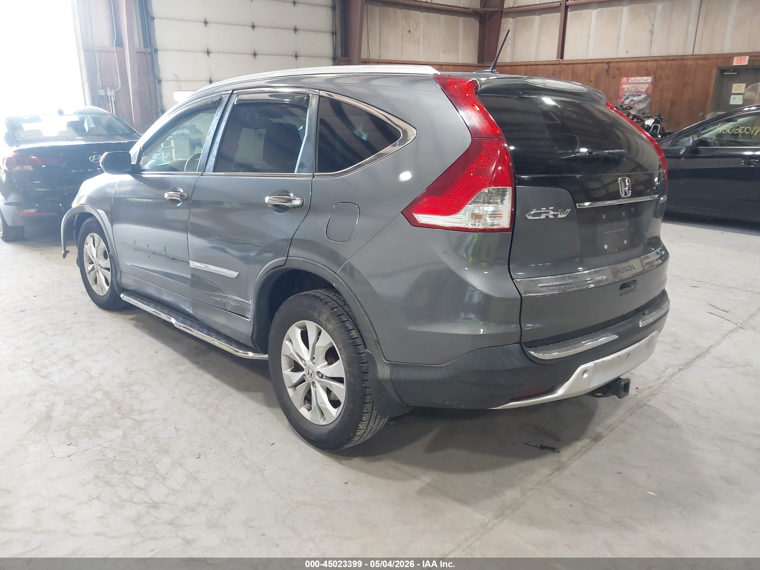 2013 Honda Cr-v Ex-l Gray vin: 5J6RM4H71DL063711
