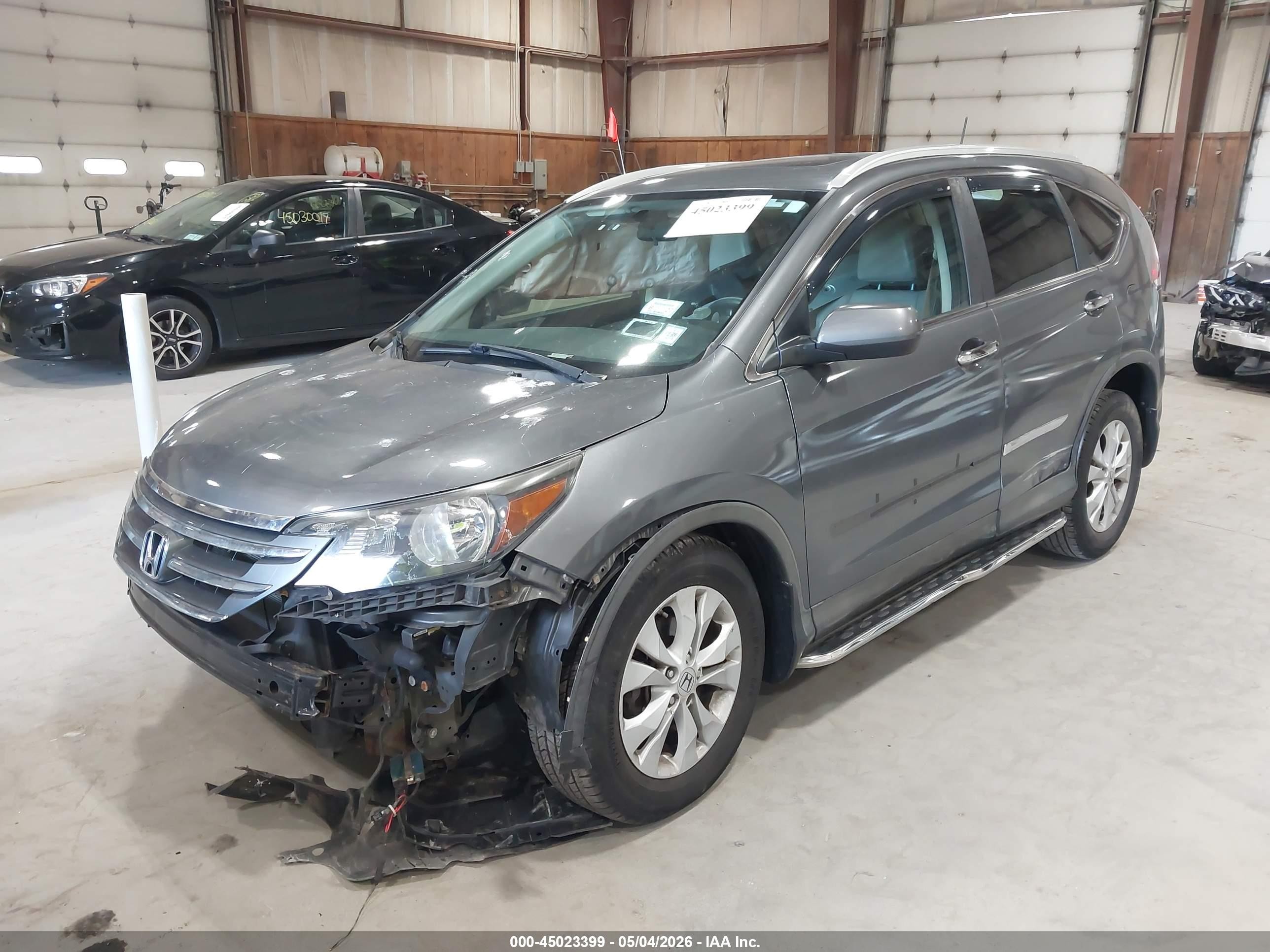 2013 Honda Cr-v Ex-l Gray vin: 5J6RM4H71DL063711