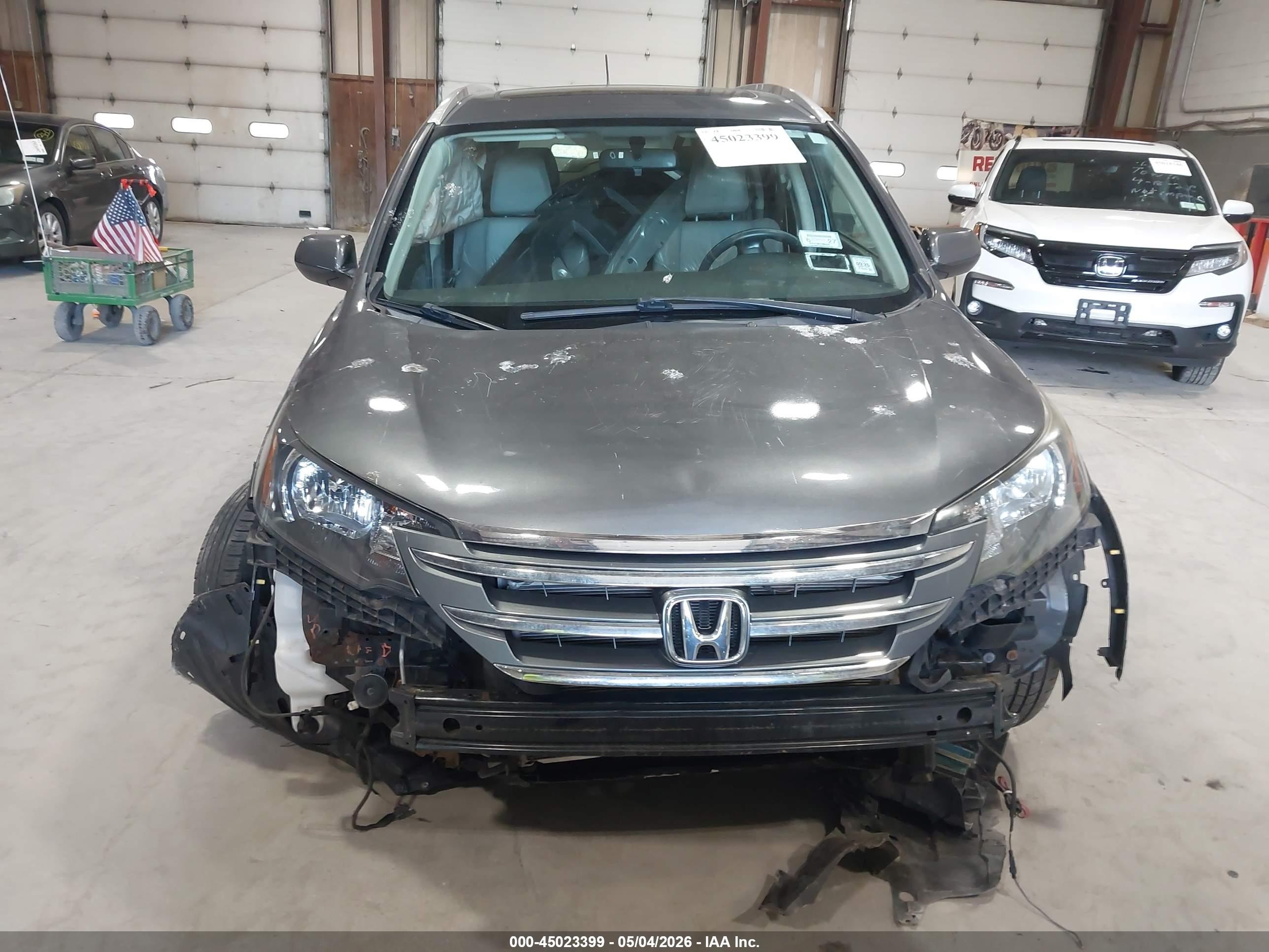 2013 Honda Cr-v Ex-l Gray vin: 5J6RM4H71DL063711