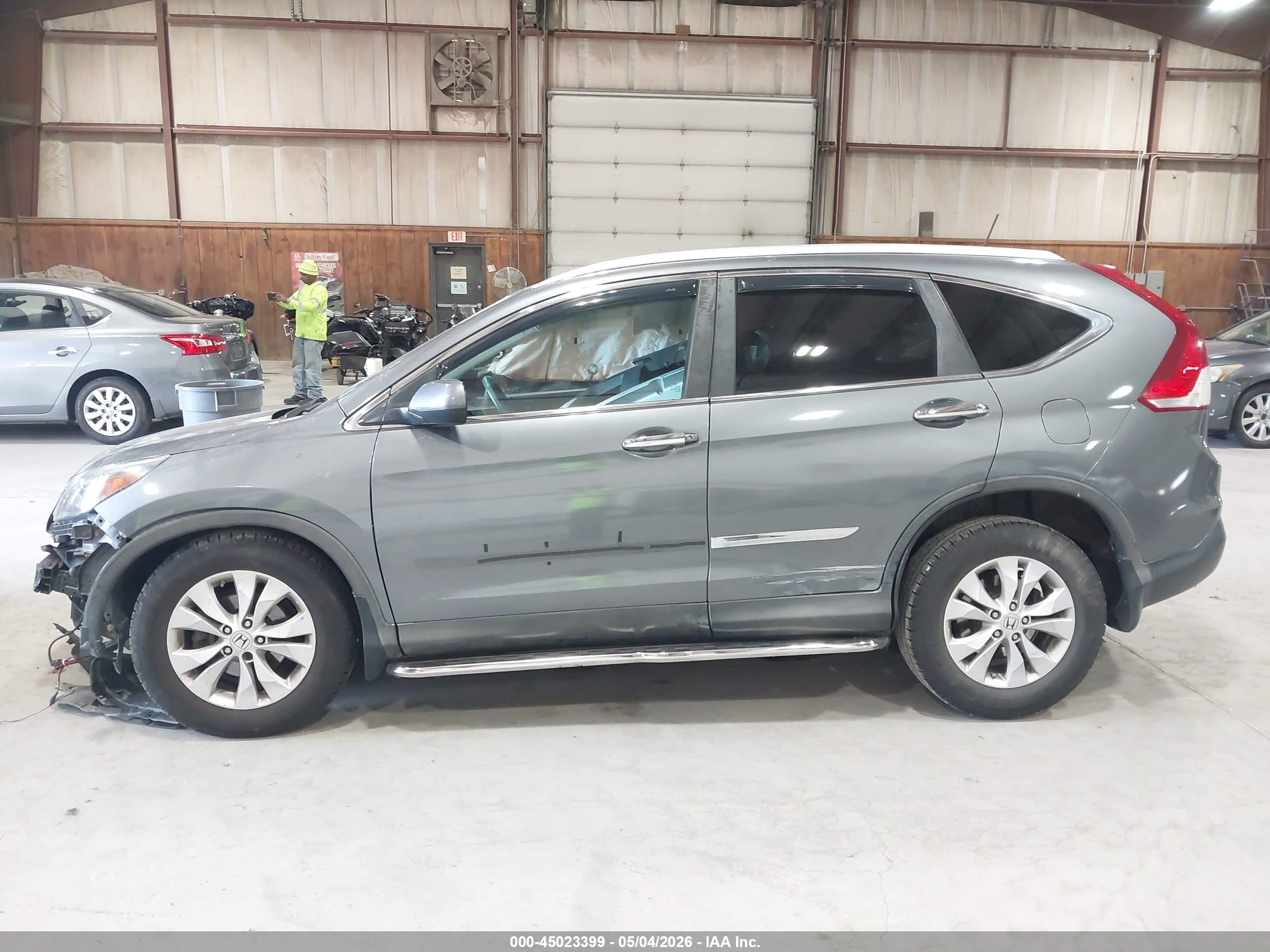 2013 Honda Cr-v Ex-l Gray vin: 5J6RM4H71DL063711