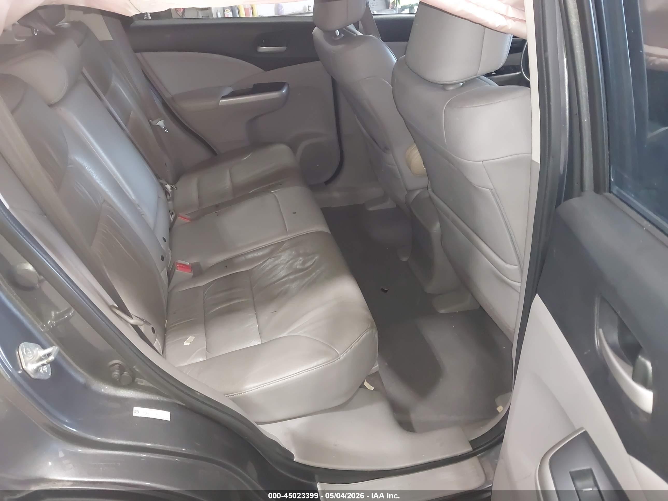 2013 Honda Cr-v Ex-l Gray vin: 5J6RM4H71DL063711