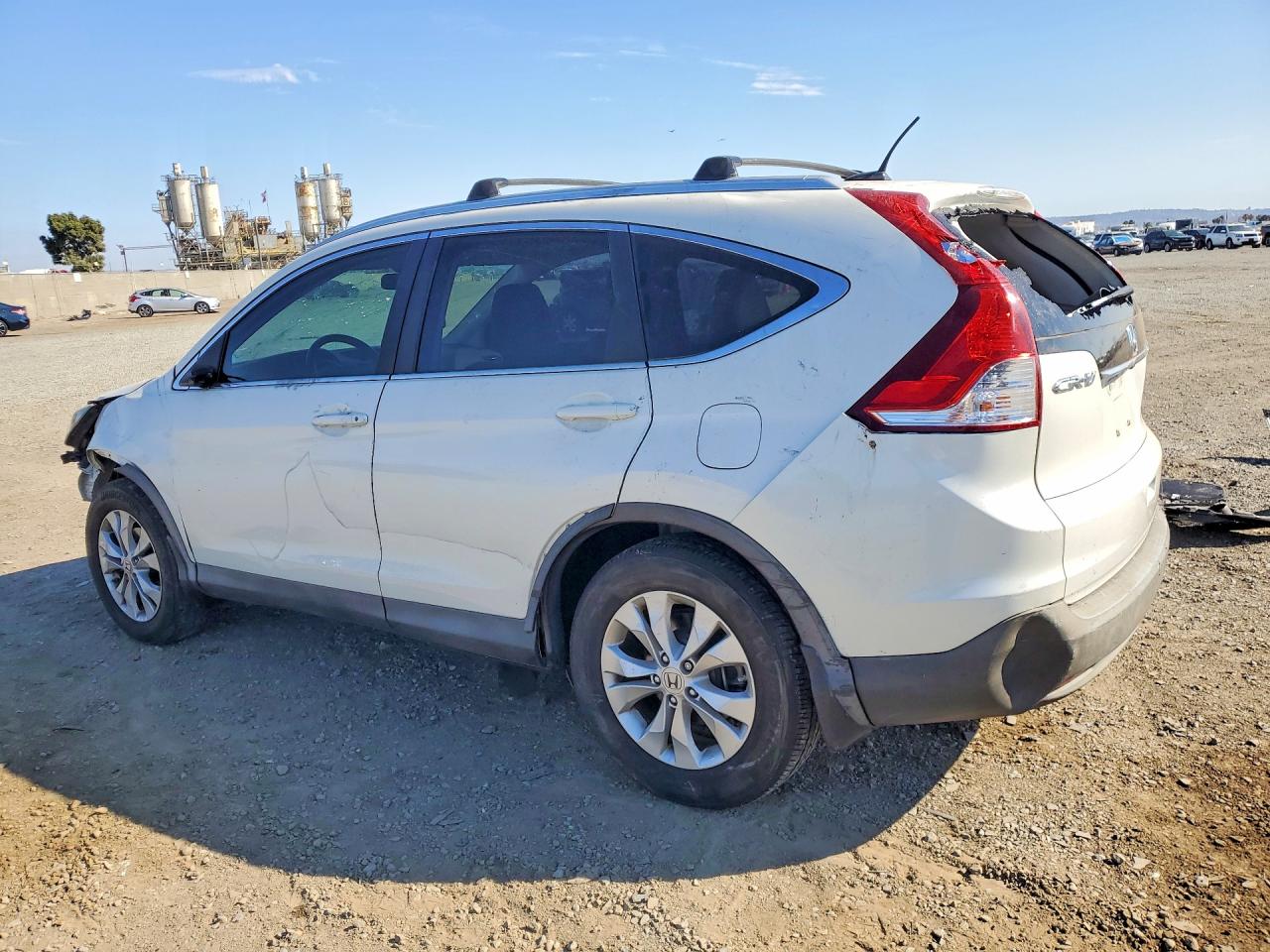 2013 Honda Cr-v Exl White vin: 5J6RM4H71DL063742